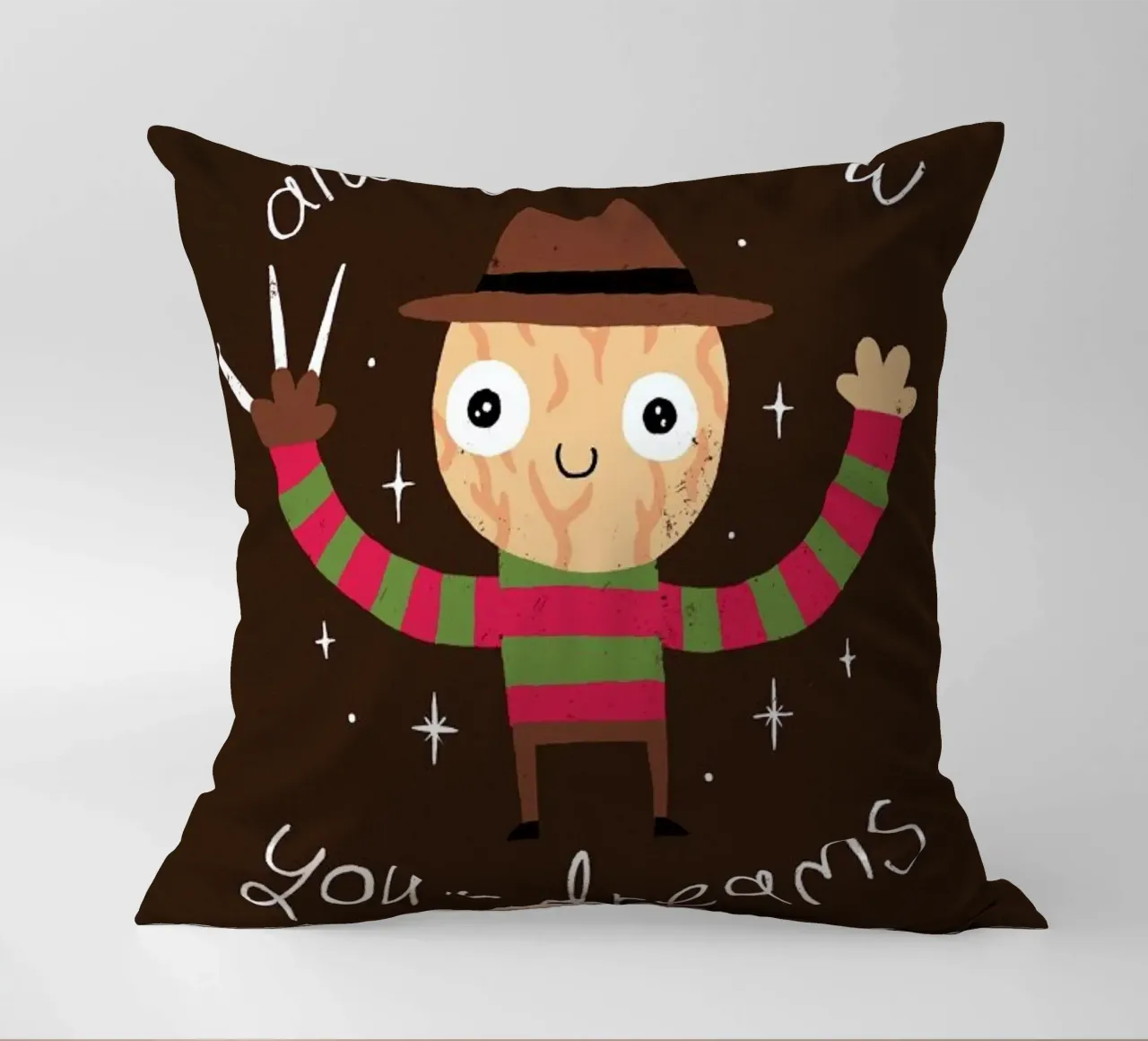 Always Follow Your Dreams decorative cushion by DinoMike