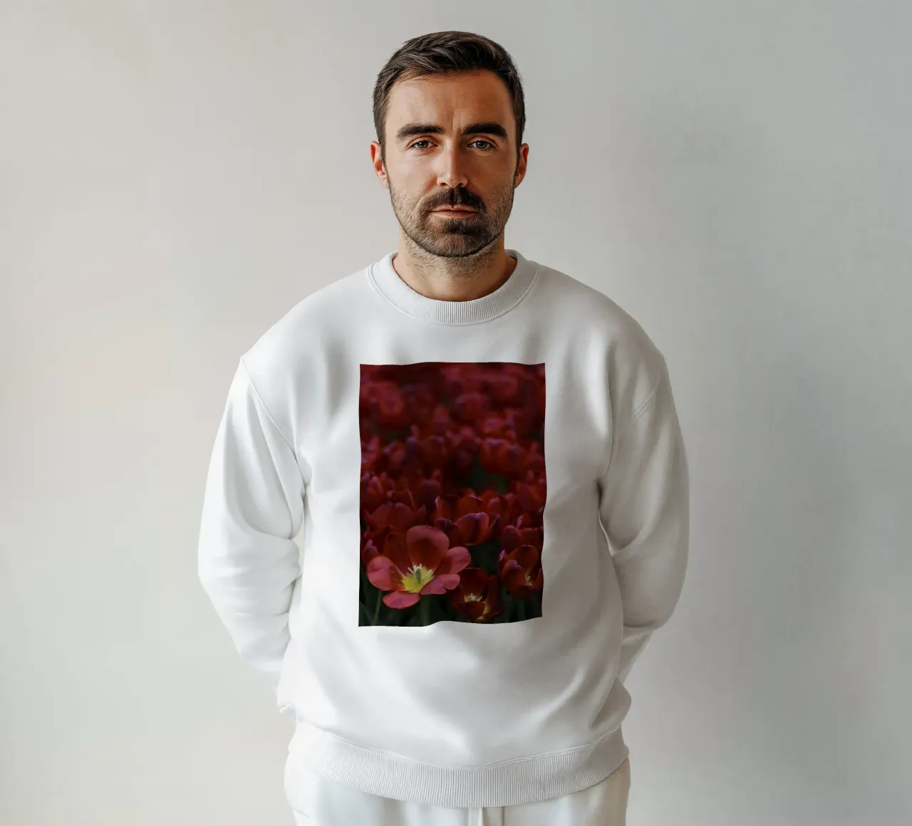 Passion in Nature – The Allure of a Red Tulip felpa da Curious Collections by Marielle Leenders