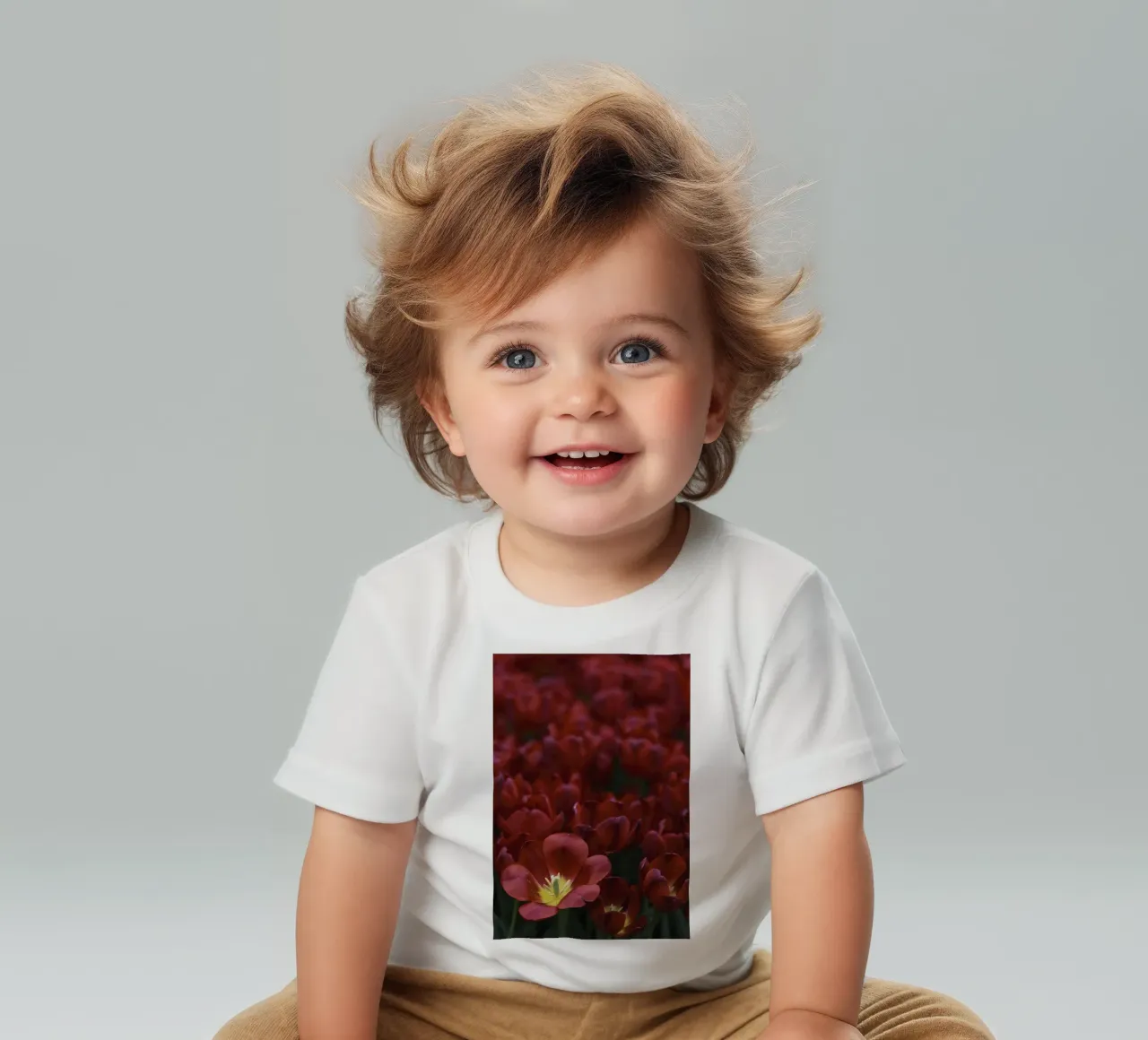 Passion in Nature – The Allure of a Red Tulip maglietta neonato da Curious Collections by Marielle Leenders
