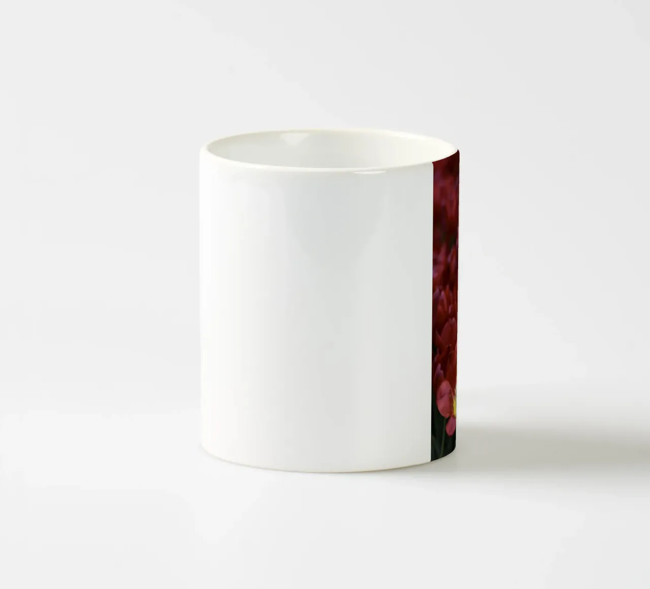 Passion in Nature – The Allure of a Red Tulip ceramic mug by Curious Collections by Marielle Leenders