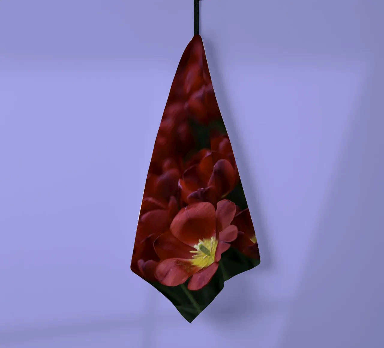 Passion in Nature – The Allure of a Red Tulip canovaccio da cucina da Curious Collections by Marielle Leenders