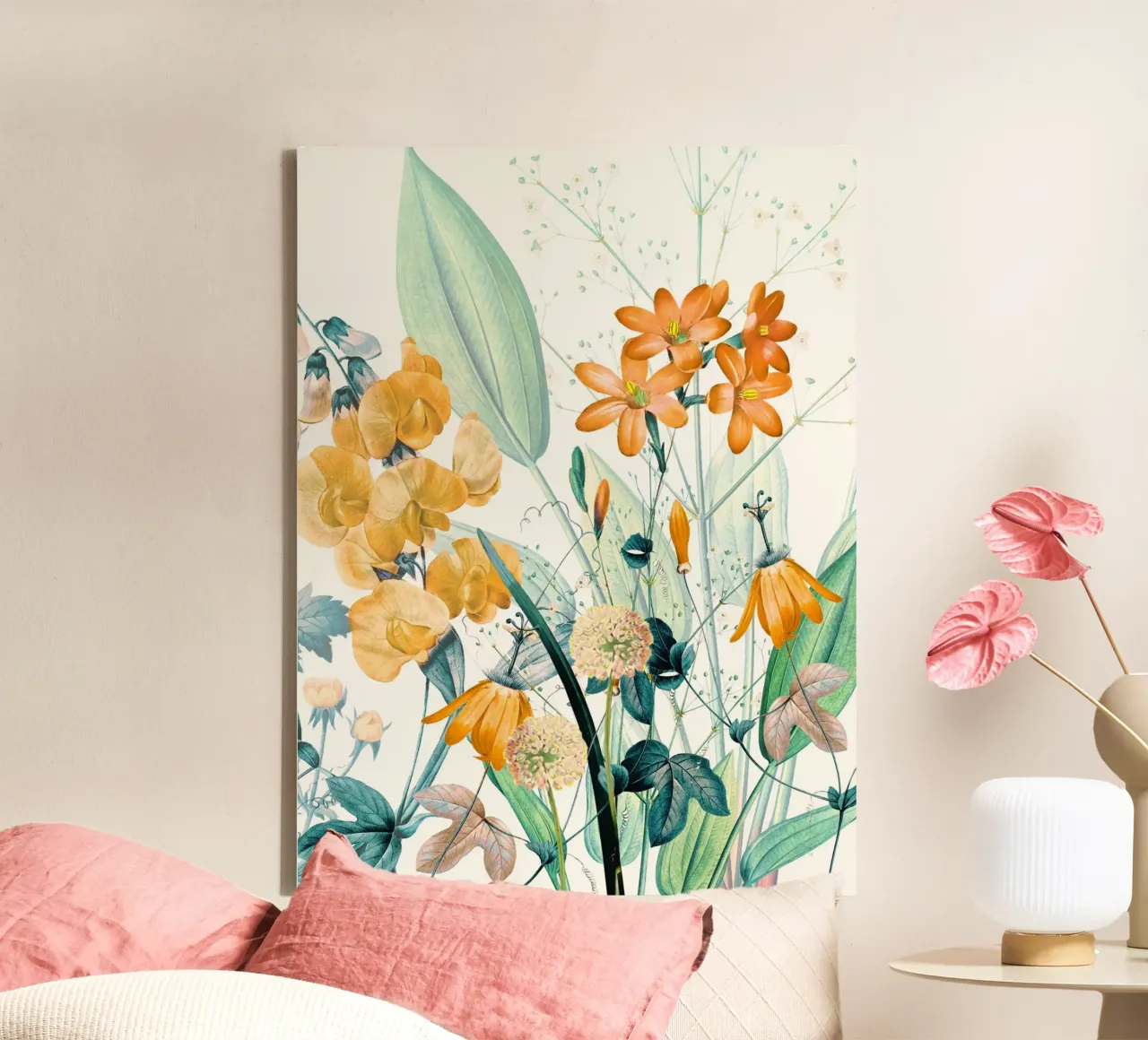 Fiori selvatici 2 tela con Cornice a cassetta da dada22
