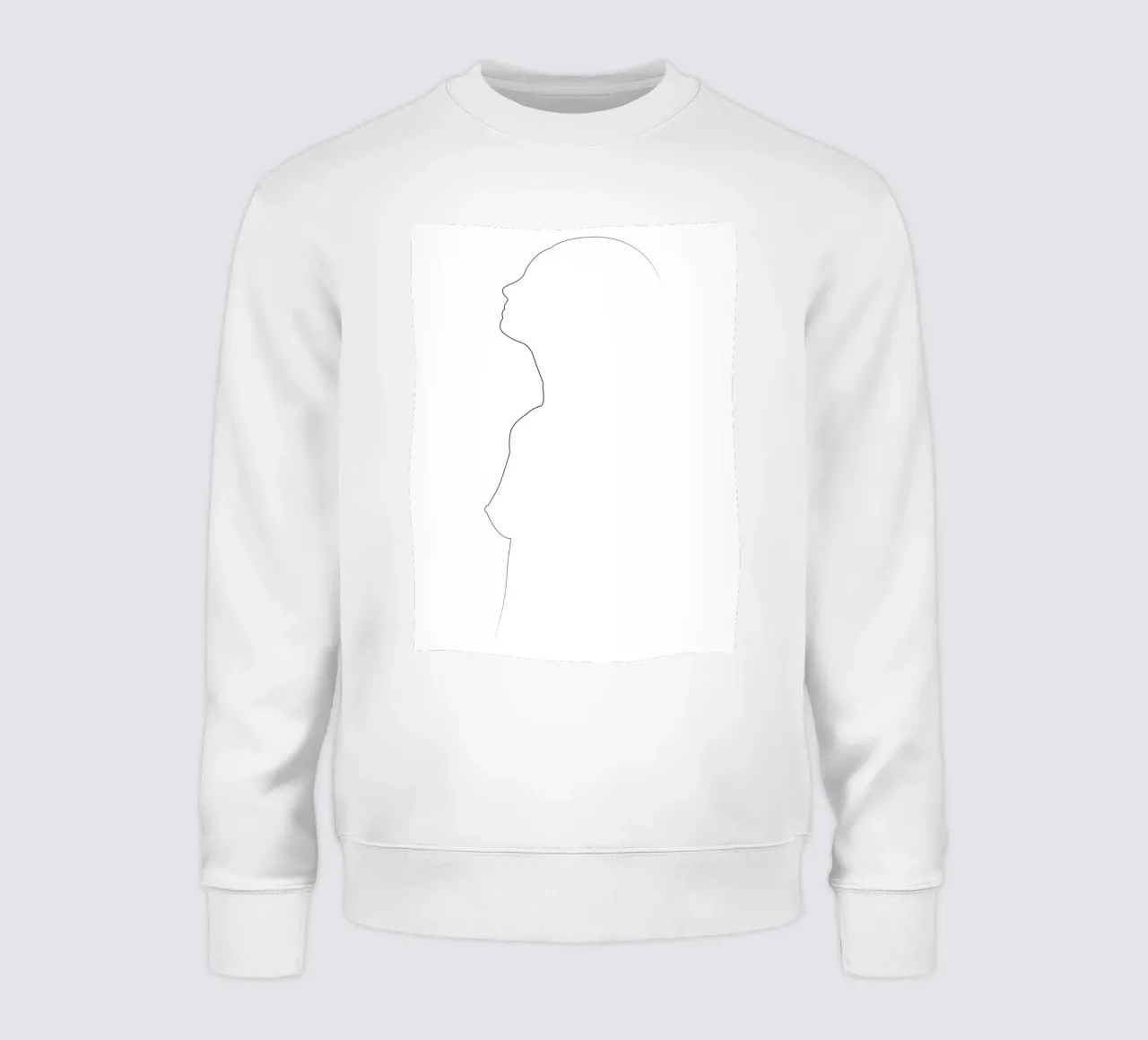 A13 One Line Nude felpa da Addillum