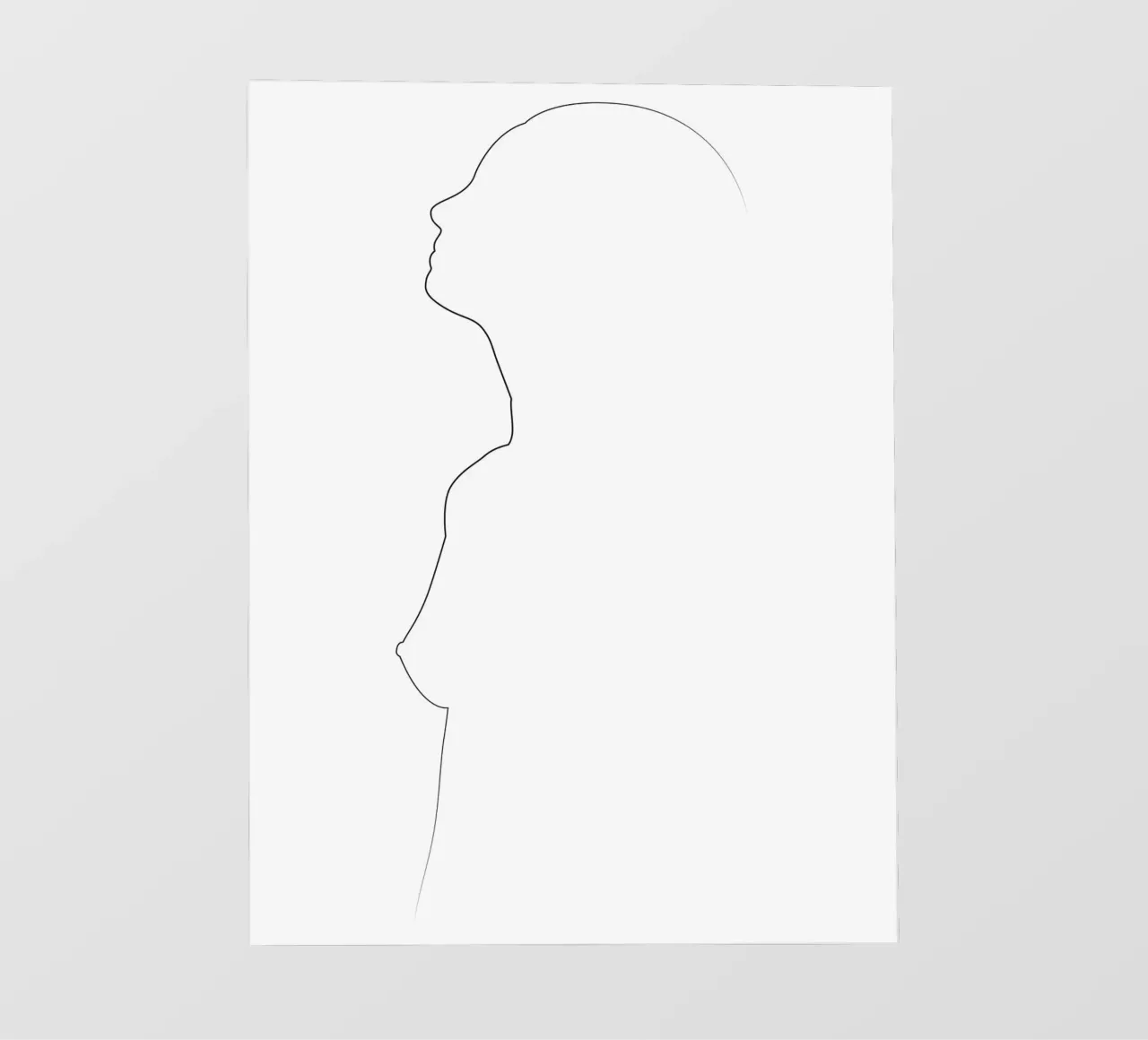 A13 One Line Nude pellicola backlit da Addillum