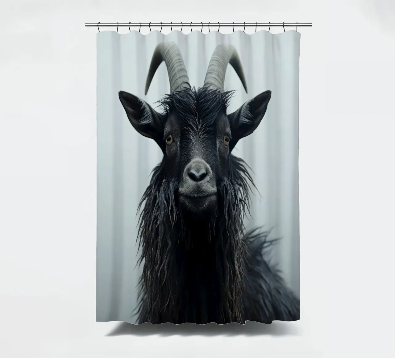 Mountain Goat shower curtain by treechild