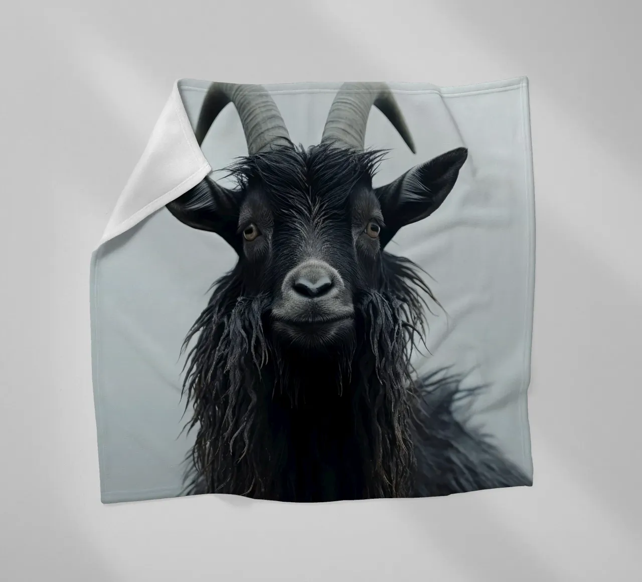 Mountain Goat fleece blanket by treechild