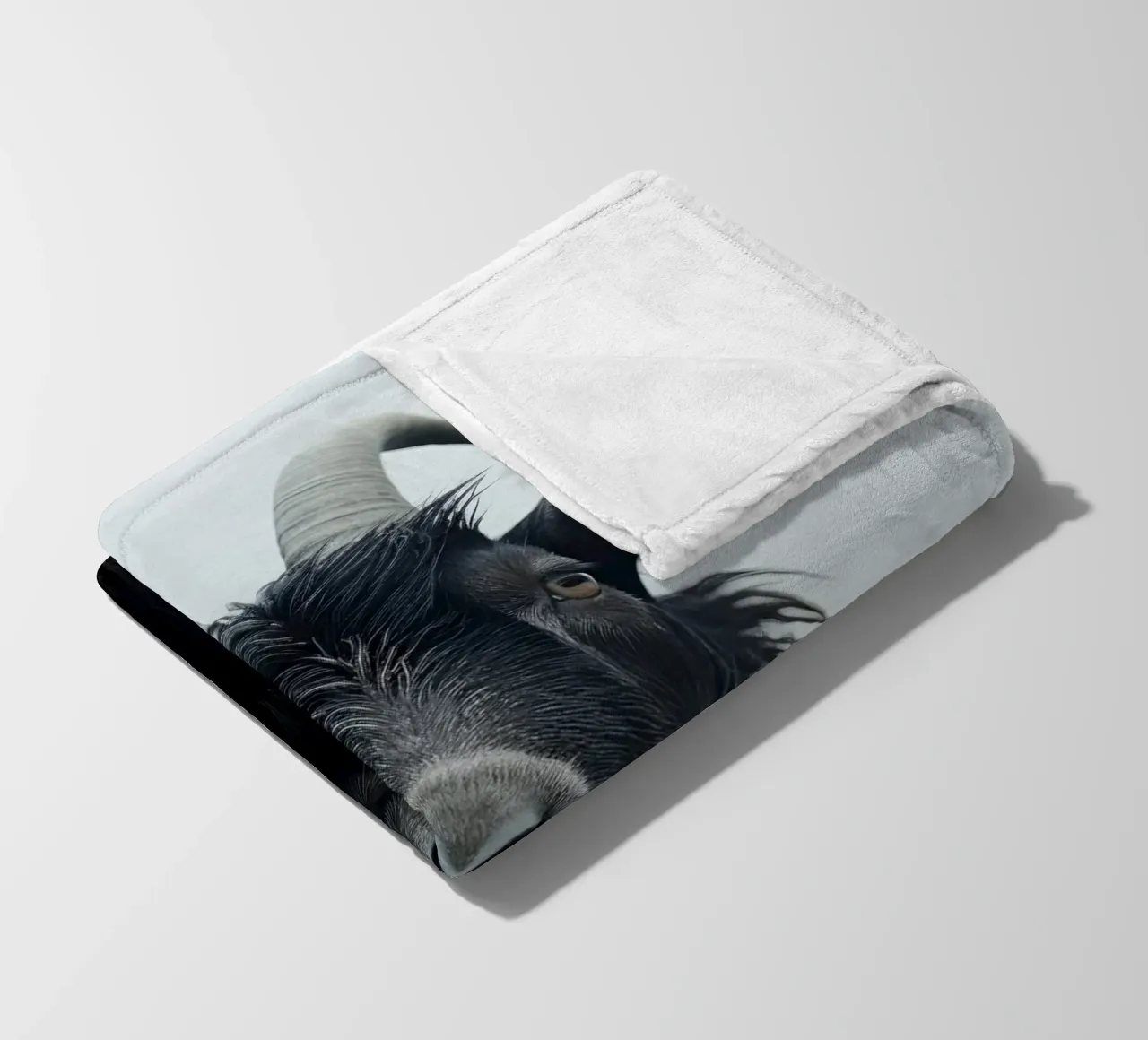 Mountain Goat fleece blanket by treechild