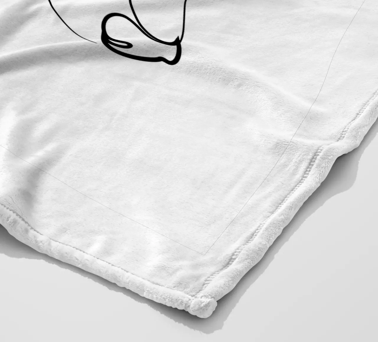 Alfa - una linea di lupo coperta in pile da Addillum