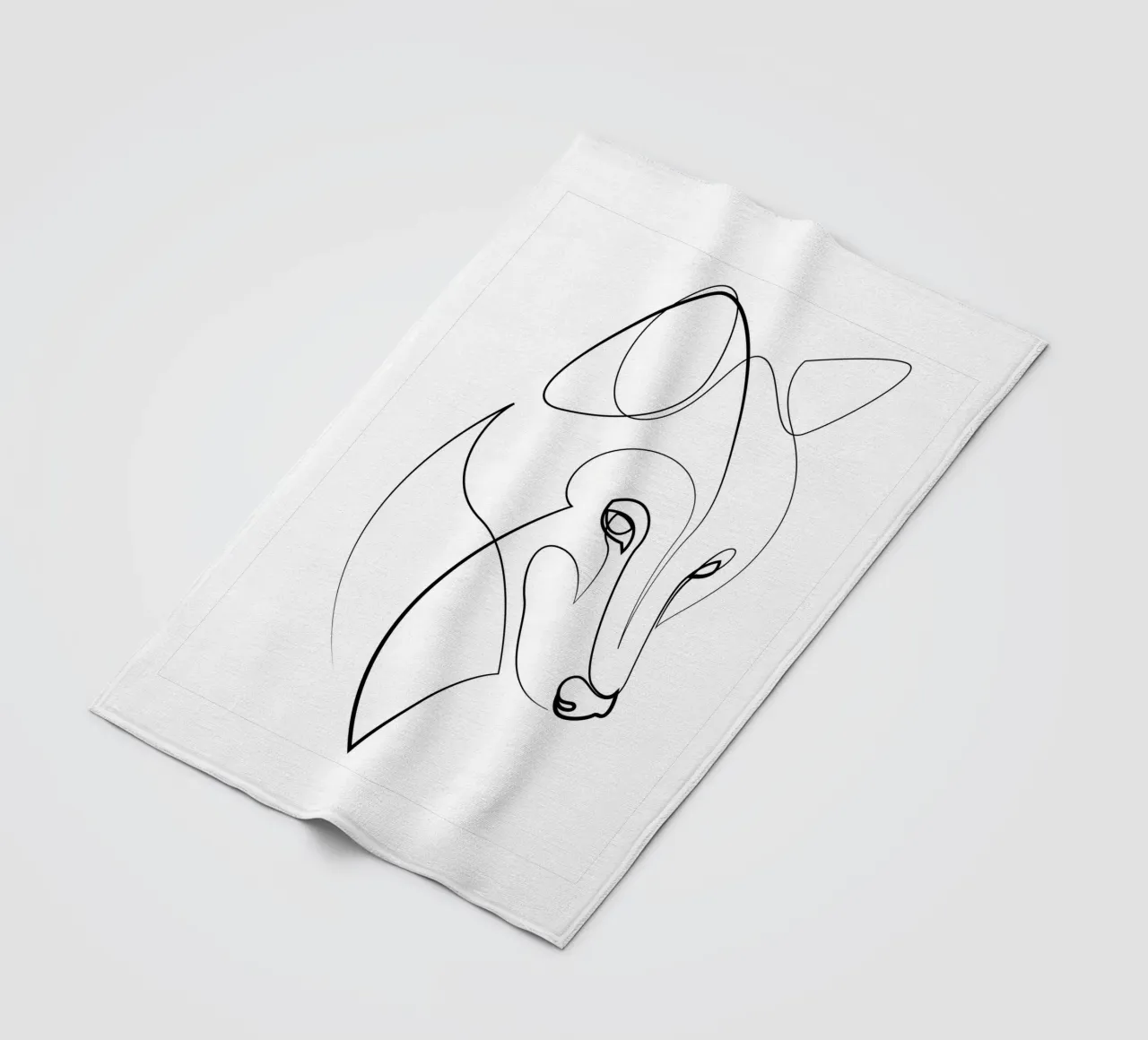Alfa - una linea di lupo coperta in pile da Addillum