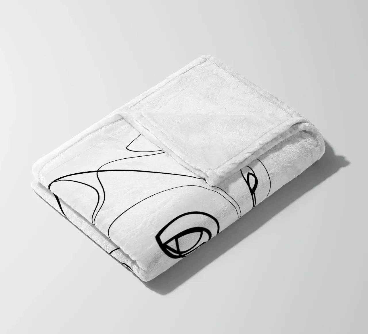Alfa - una linea di lupo coperta in pile da Addillum