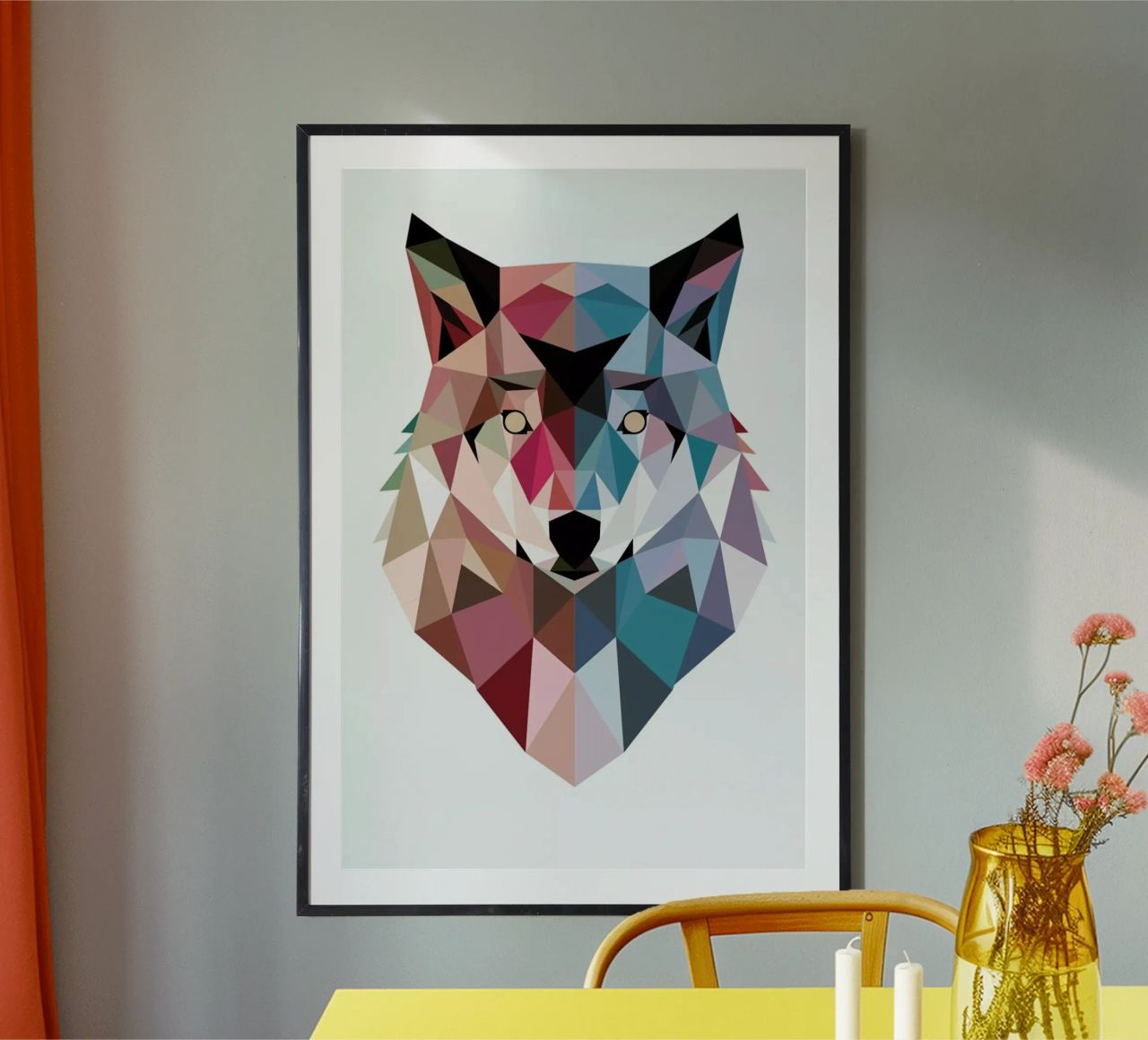 Geo Wolf Poster von DinoMike