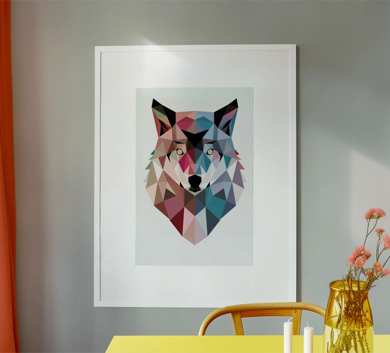 Geo Wolf Poster von DinoMike