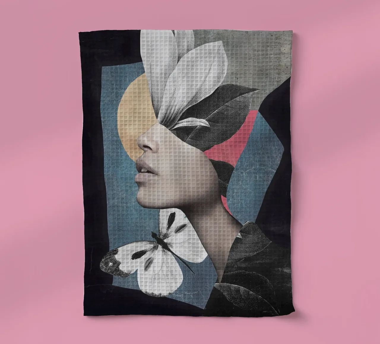 Portret-Collage Kunst theedoek van dada22