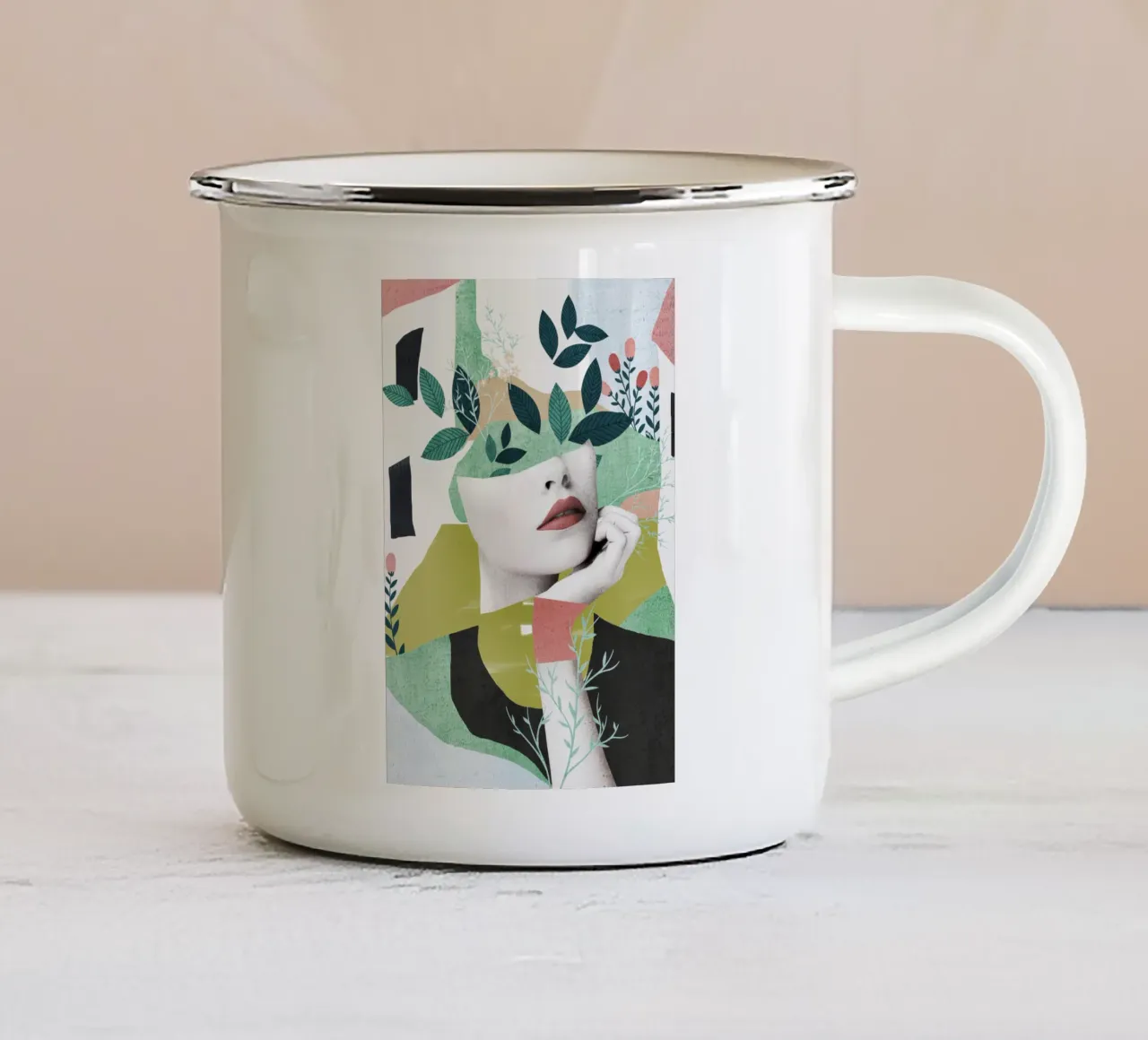 Sogno ad occhi aperti tazza in smalto da dada22