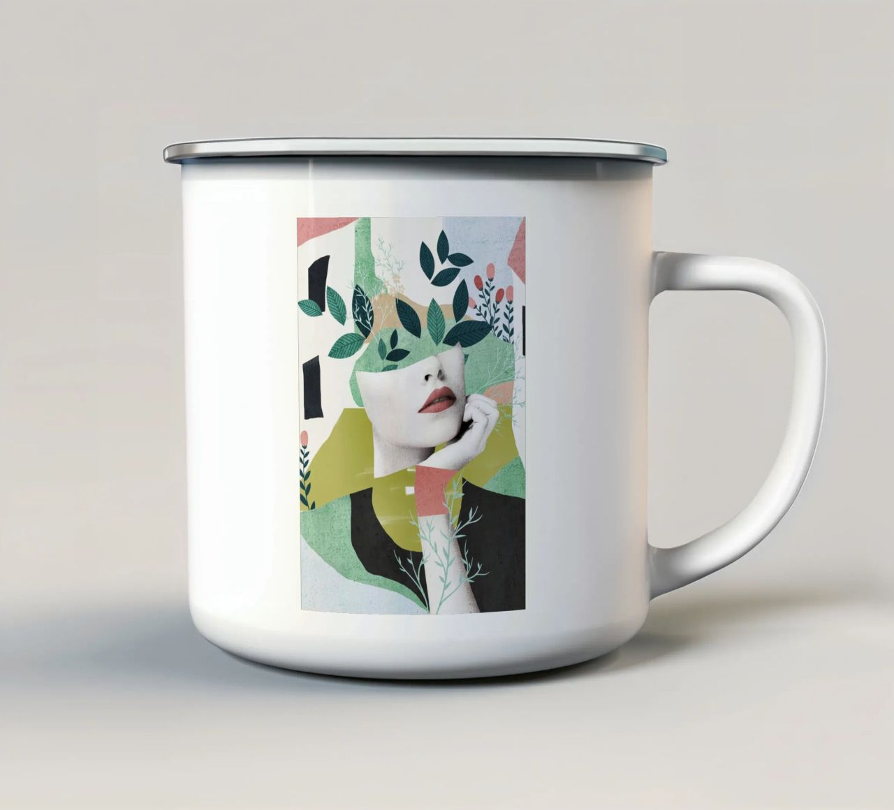 Sogno ad occhi aperti tazza in smalto da dada22