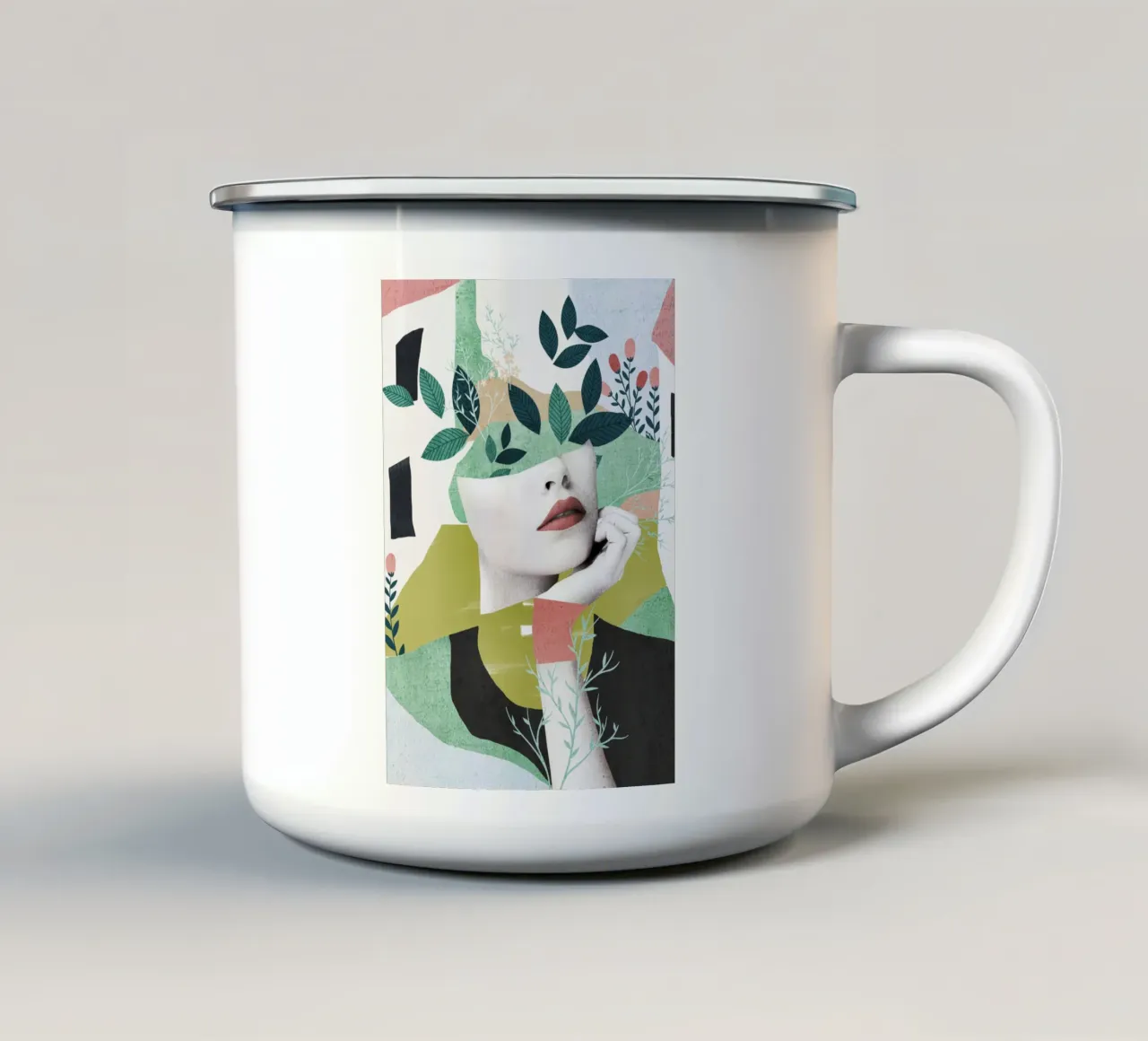 Sogno ad occhi aperti tazza in smalto da dada22