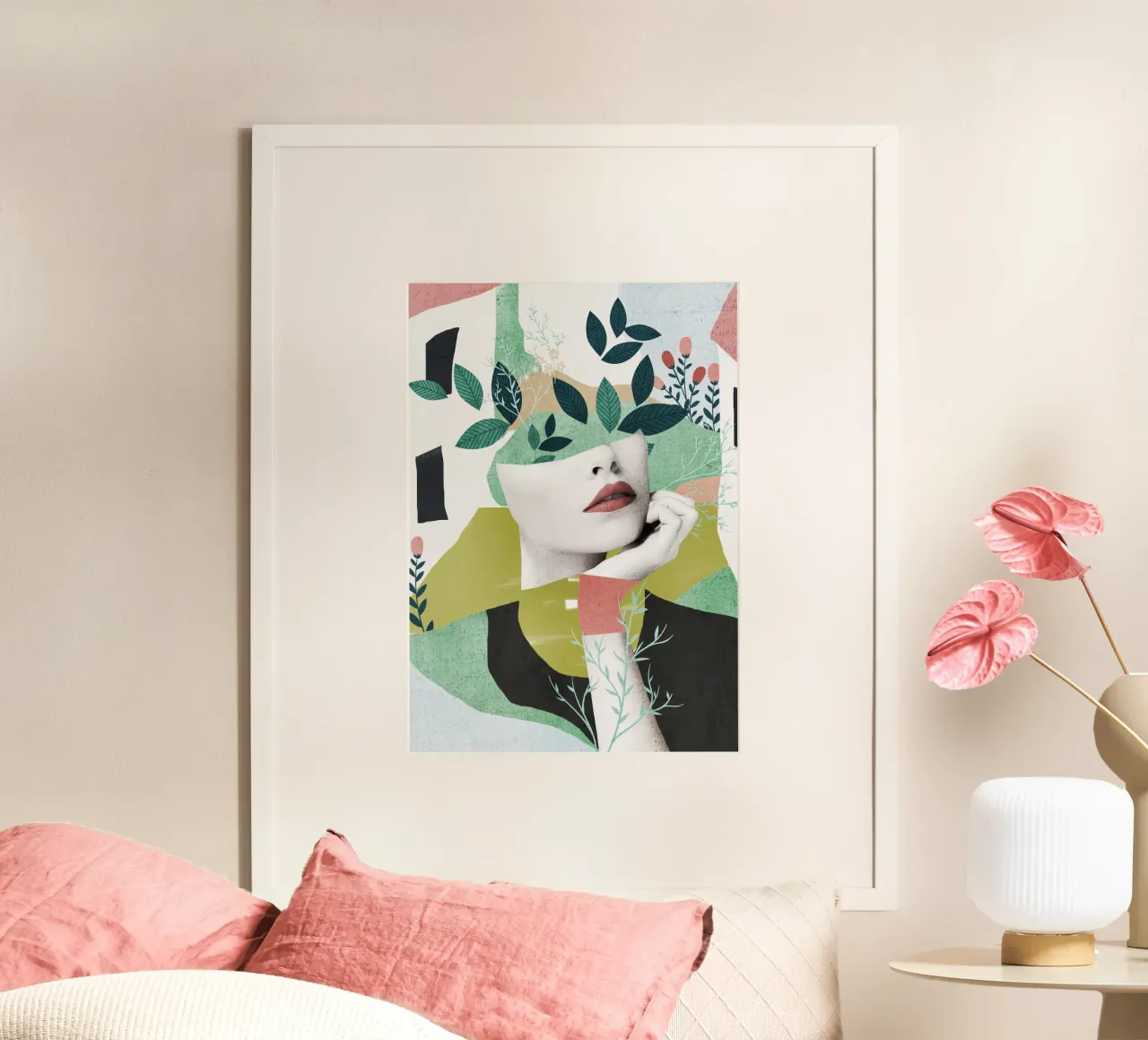 Sogno ad occhi aperti poster con telaio in plastica da dada22