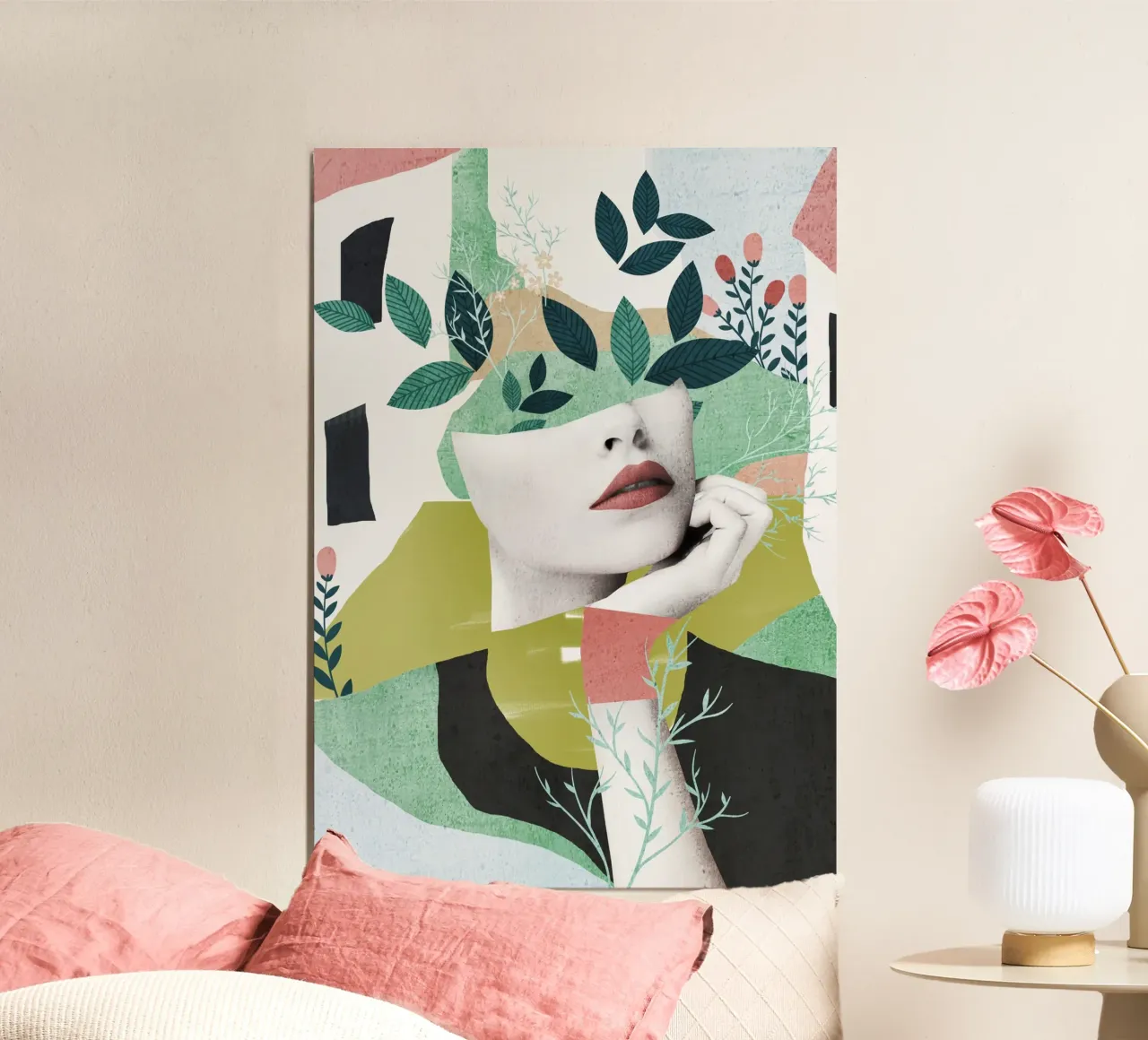 Sogno ad occhi aperti poster con telaio in plastica da dada22