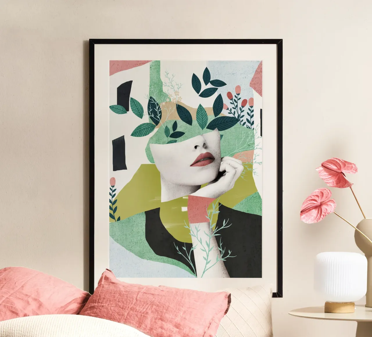 Sogno ad occhi aperti poster con telaio in plastica da dada22