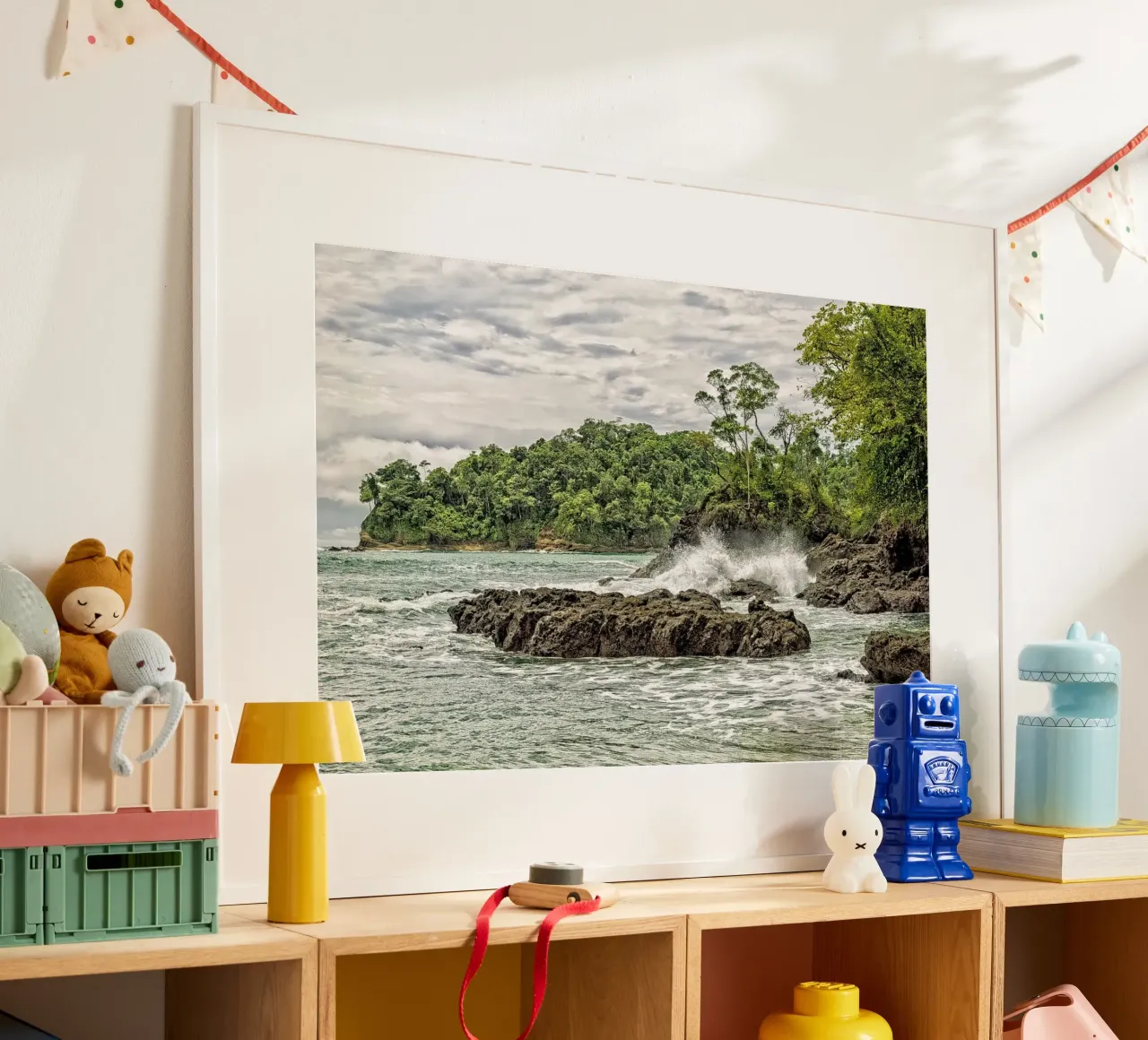 Rugged Jungle Coastline – Where Wilderness Meets the Sea Hahnemühle von Curious Collections by Marielle Leenders