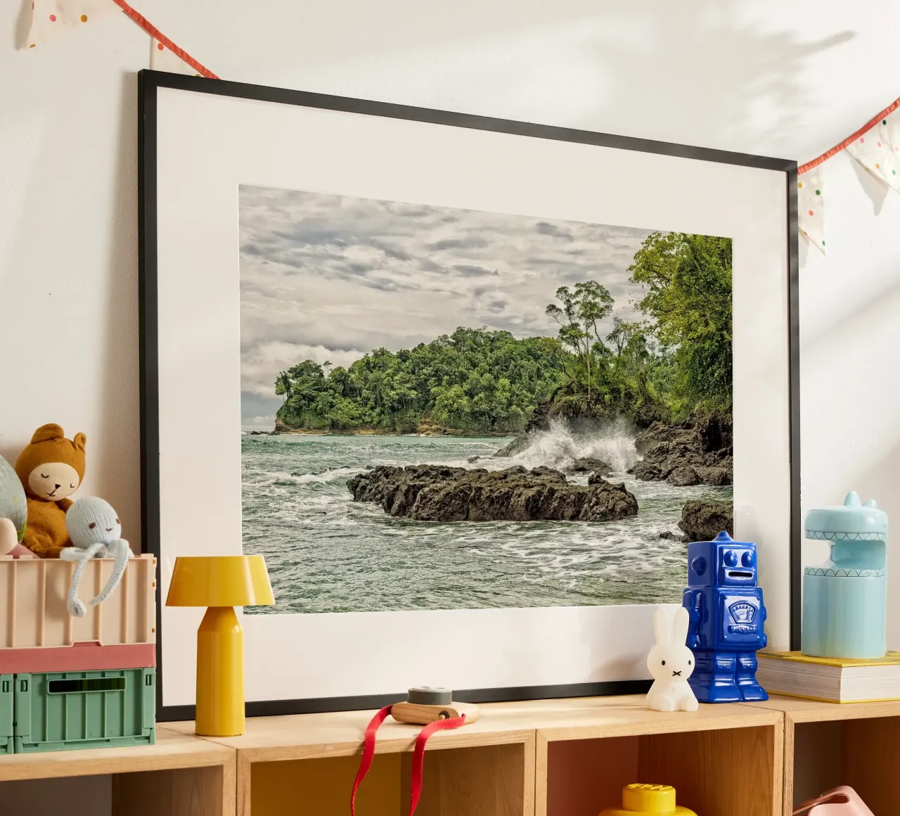 Rugged Jungle Coastline – Where Wilderness Meets the Sea Hahnemühle von Curious Collections by Marielle Leenders