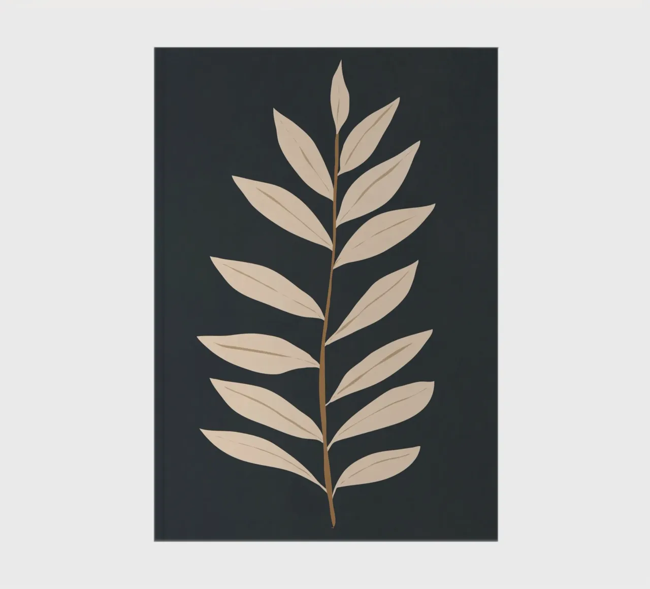 Minimal Art Plant2 Notizbuch von ThingDesign