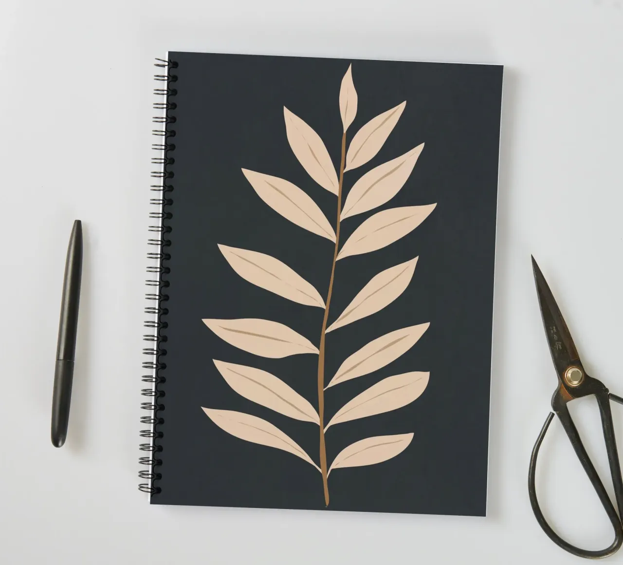 Minimal Art Plant2 spiral notebook by ThingDesign