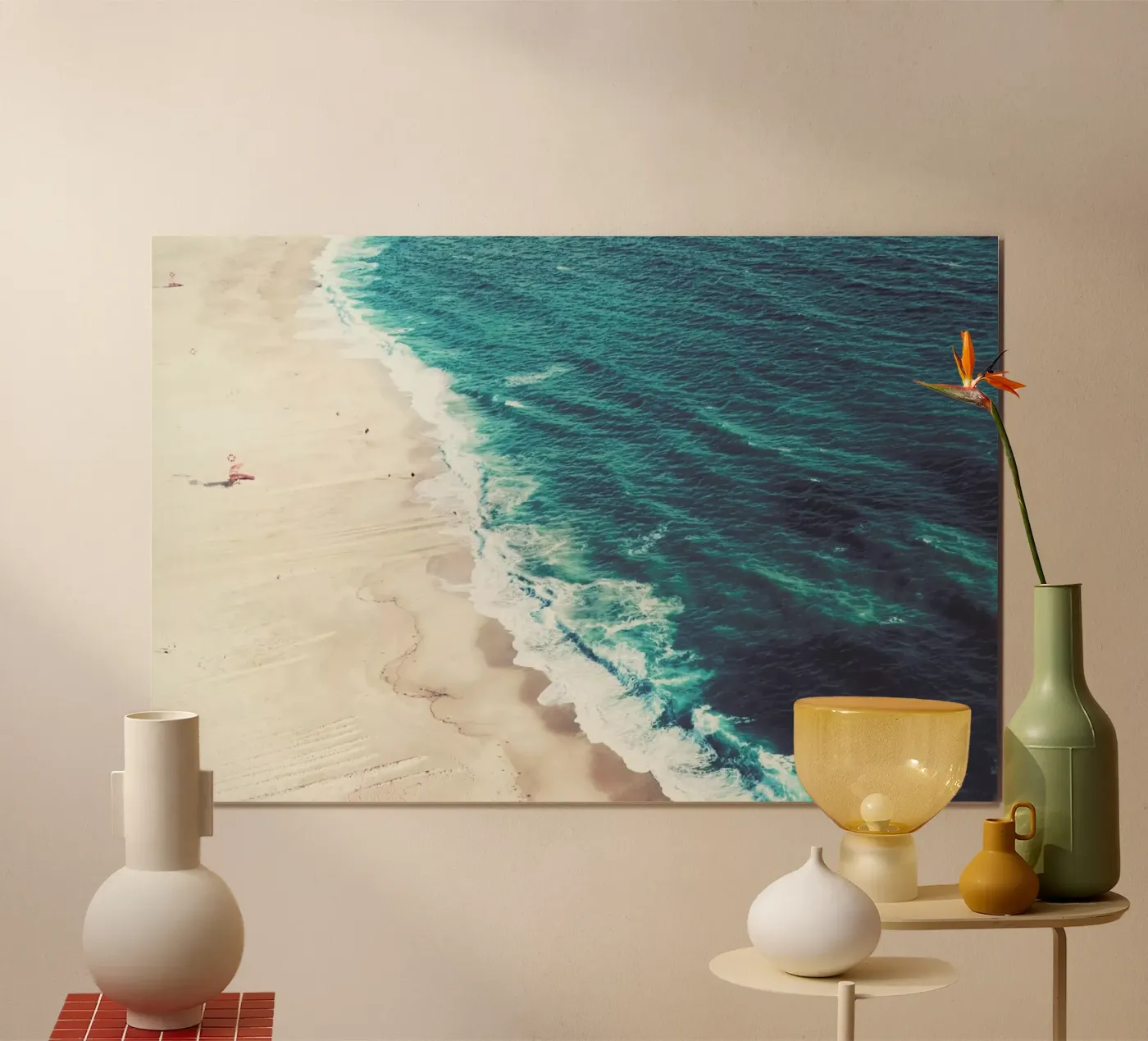 Nazare Beach poster da Ingrid Beddoes