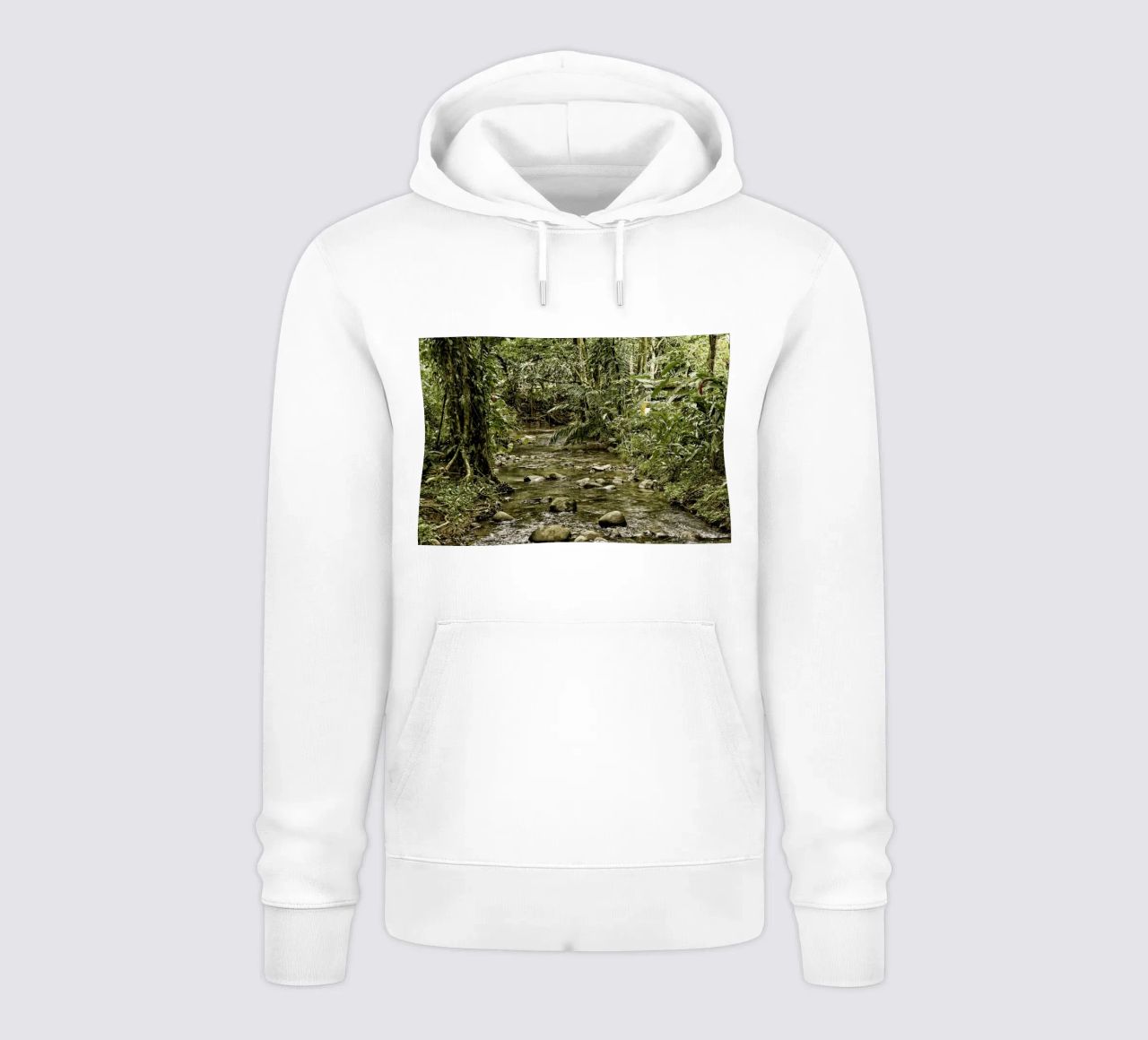Jungle Stream – A Serene Oasis in the Wilderness felpa con cappuccio da Curious Collections by Marielle Leenders