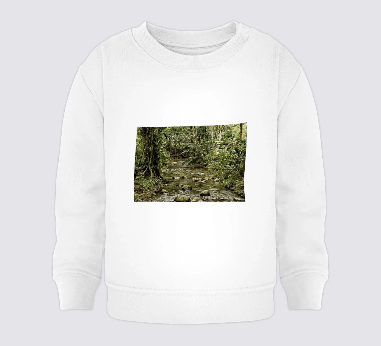 Jungle Stream – A Serene Oasis in the Wilderness felpa neonato da Curious Collections by Marielle Leenders
