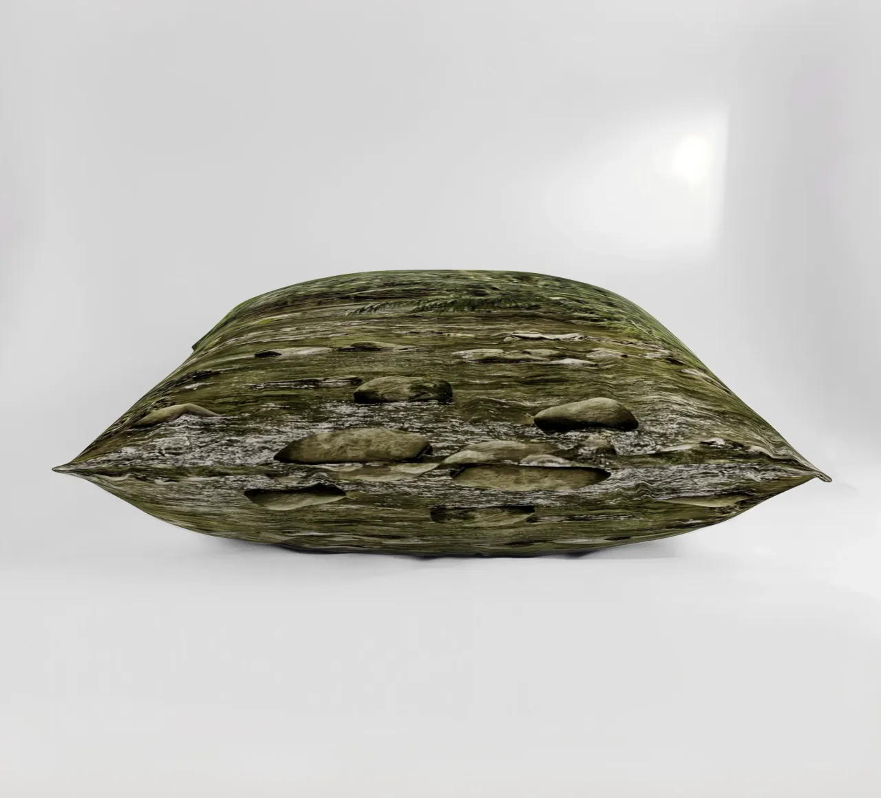 Jungle Stream – A Serene Oasis in the Wilderness Kissen von Curious Collections by Marielle Leenders