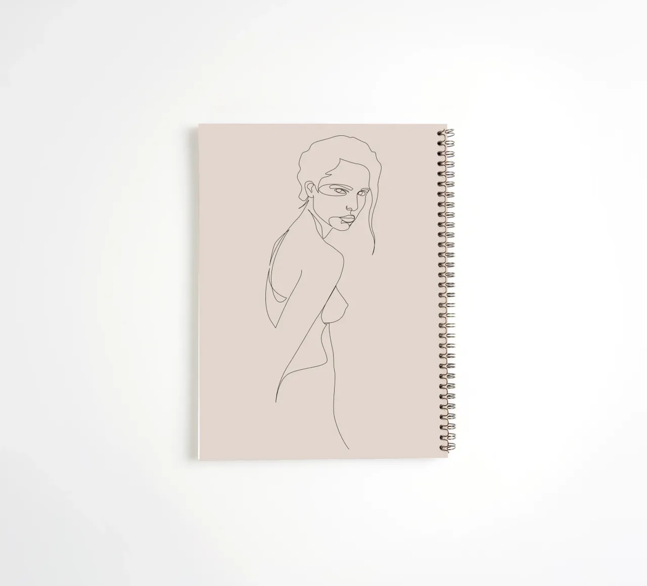 NG4 17 Nude pastel spiral notebook by Addillum