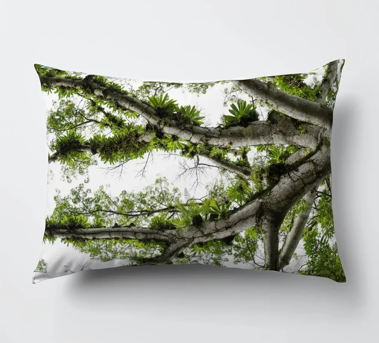 Underneath a Tropical Tree – A Canopy of Nature's Wonders cuscino da Curious Collections by Marielle Leenders