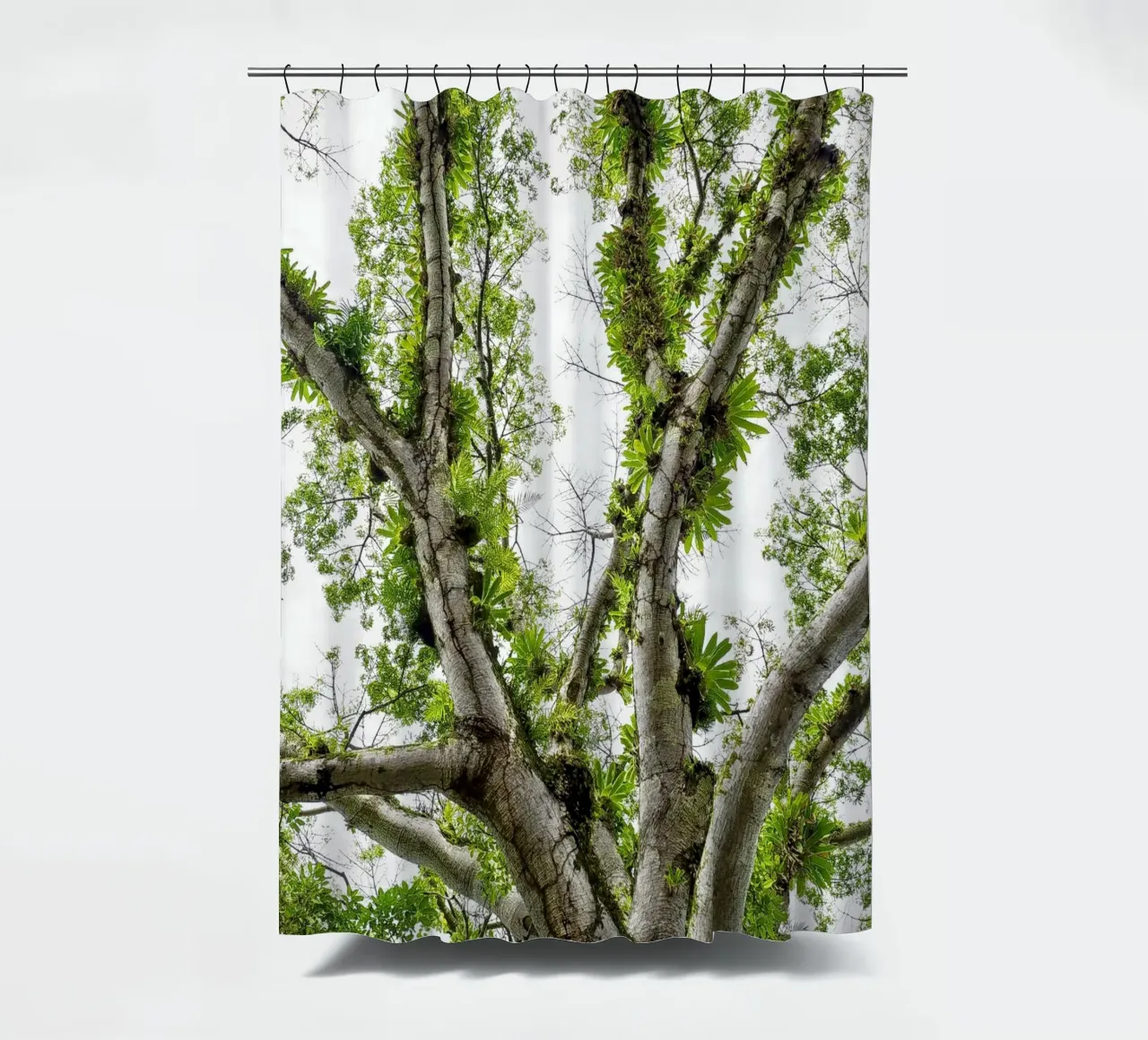 Underneath a Tropical Tree – A Canopy of Nature's Wonders tenda da doccia da Curious Collections by Marielle Leenders