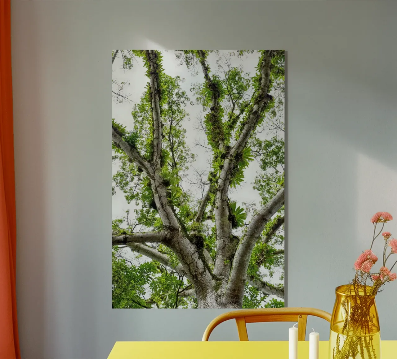 Underneath a Tropical Tree – A Canopy of Nature's Wonders plexiglass da Curious Collections by Marielle Leenders