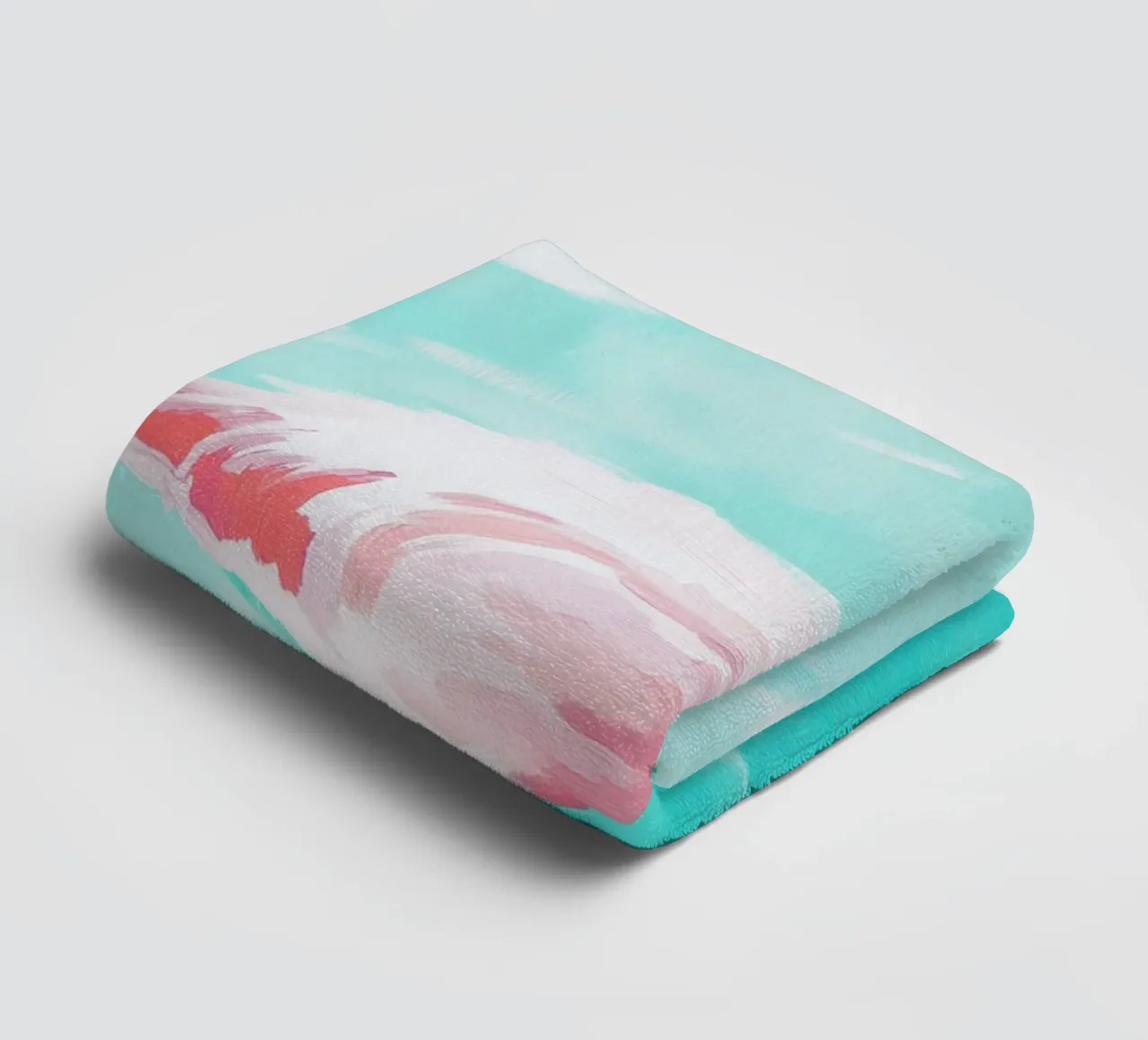 exotic pastel flamingo towel by Carinaprint