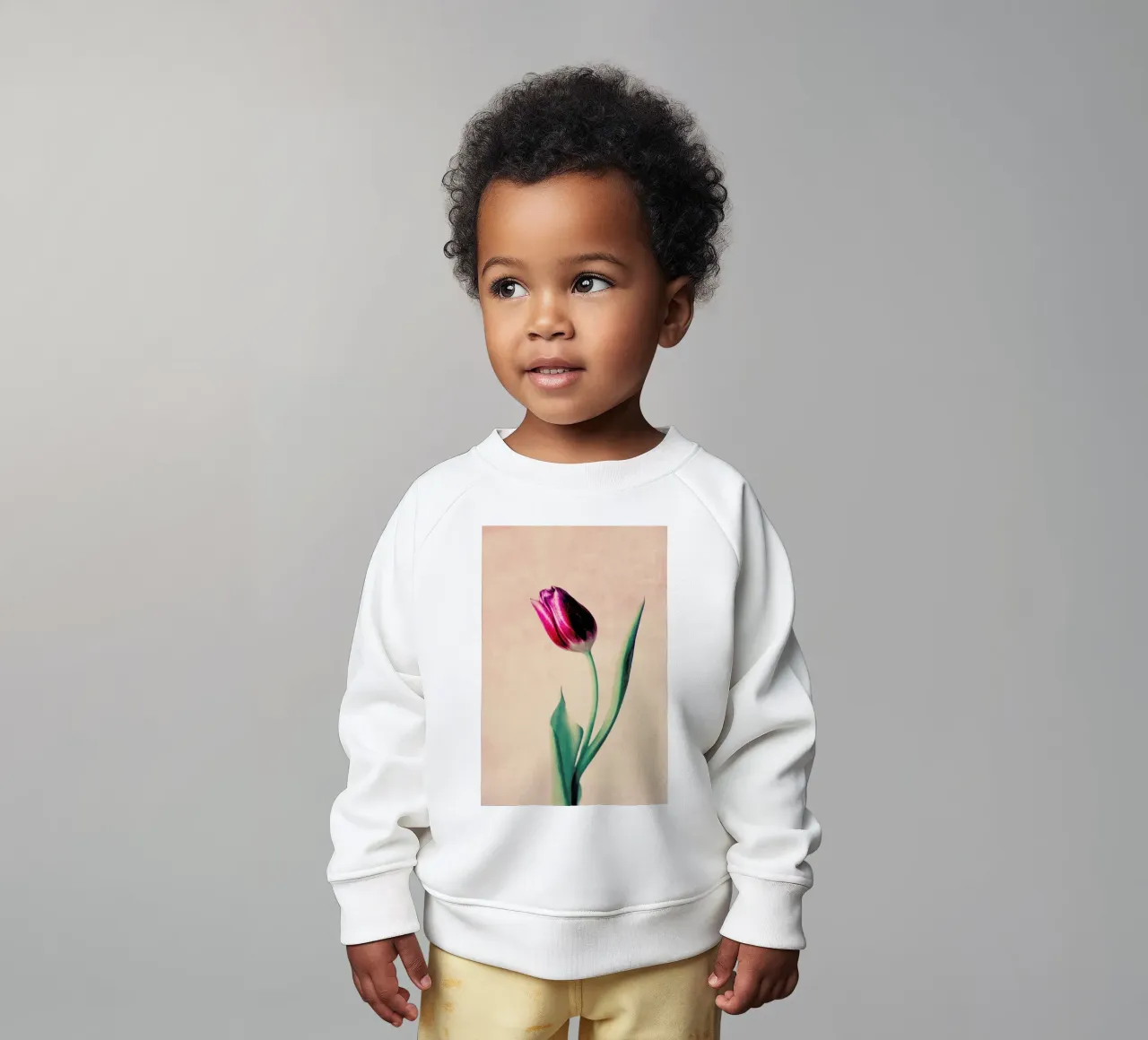 Tulip baby sweatshirt by Ingrid Beddoes