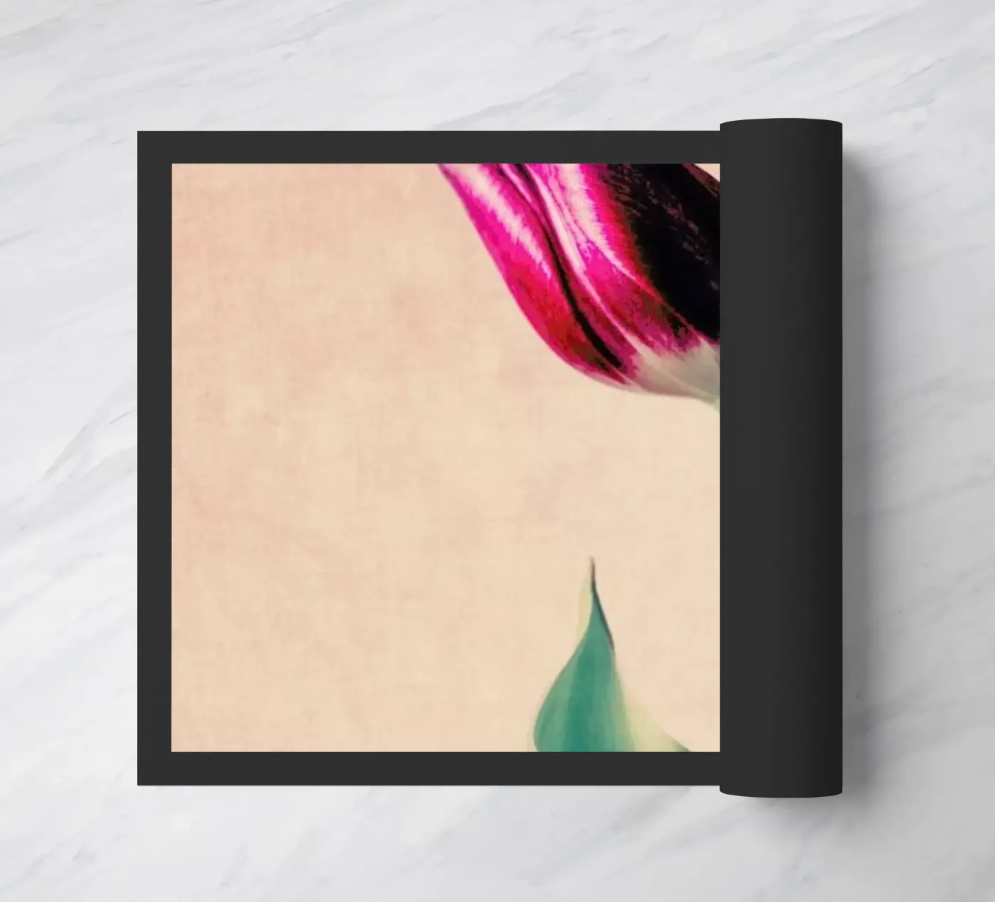 Tulip doormat by Ingrid Beddoes