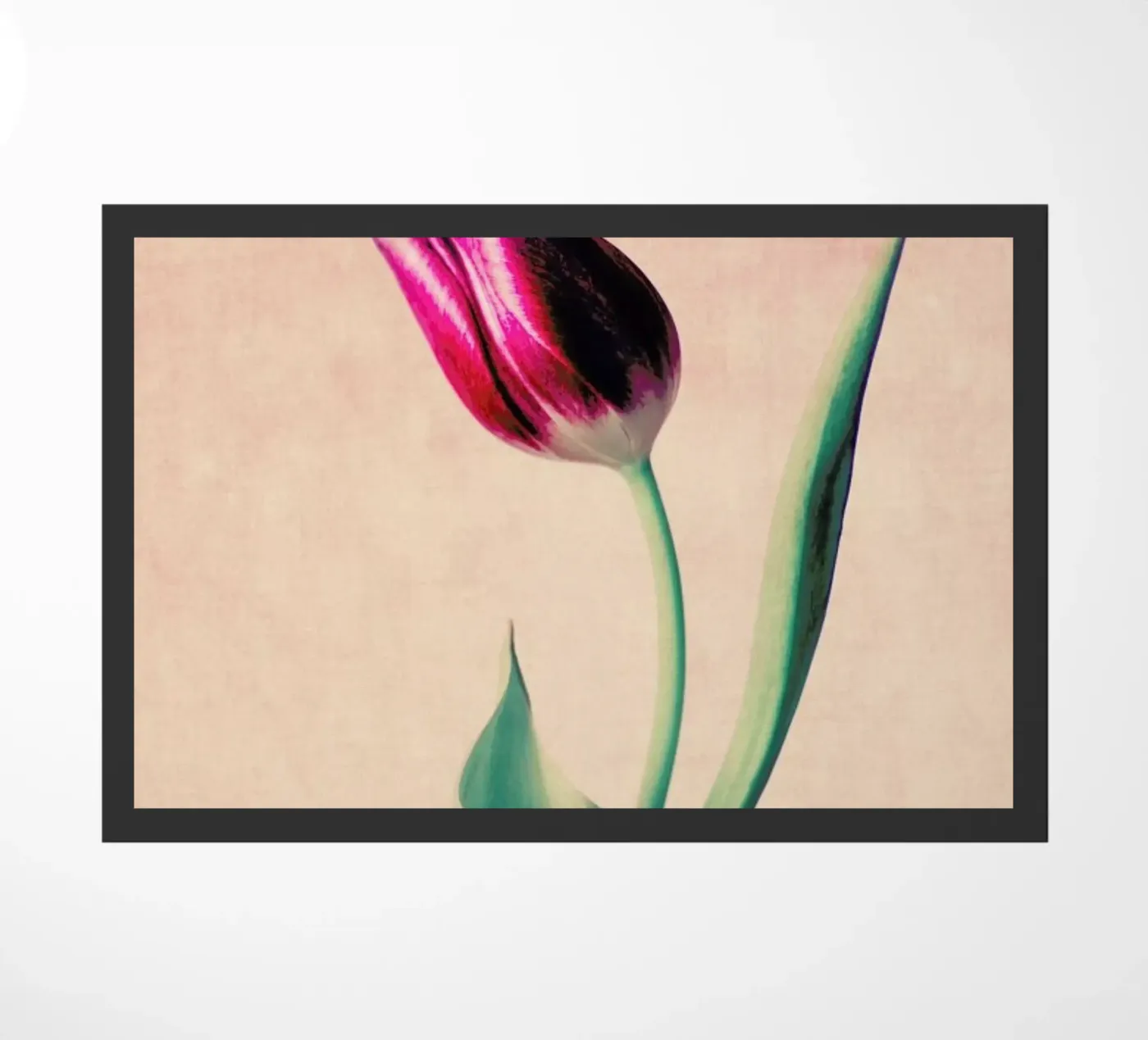 Tulip doormat by Ingrid Beddoes