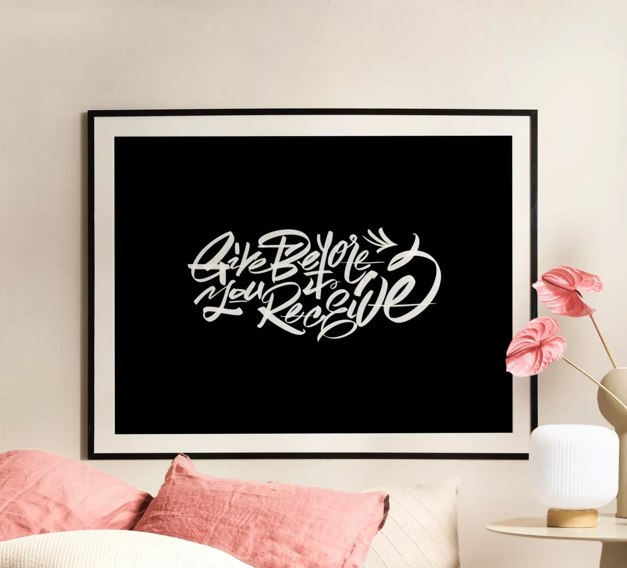 Give before you receive carta hahnemühle da Glettering