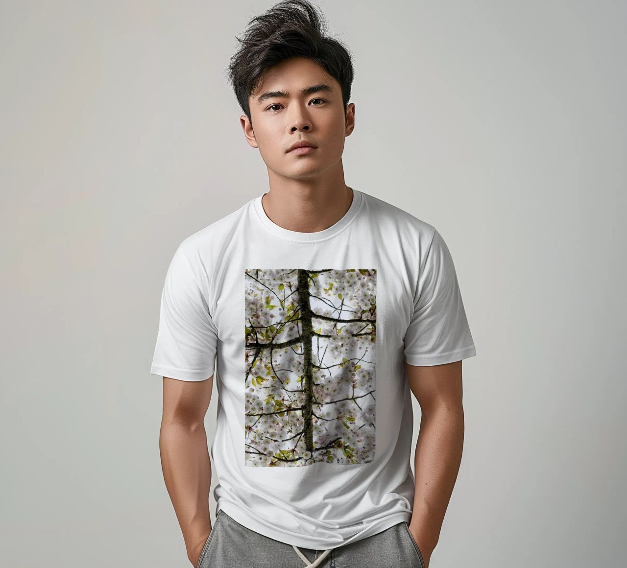 Underneath a Blossoming Tree t-shirt da Curious Collections by Marielle Leenders