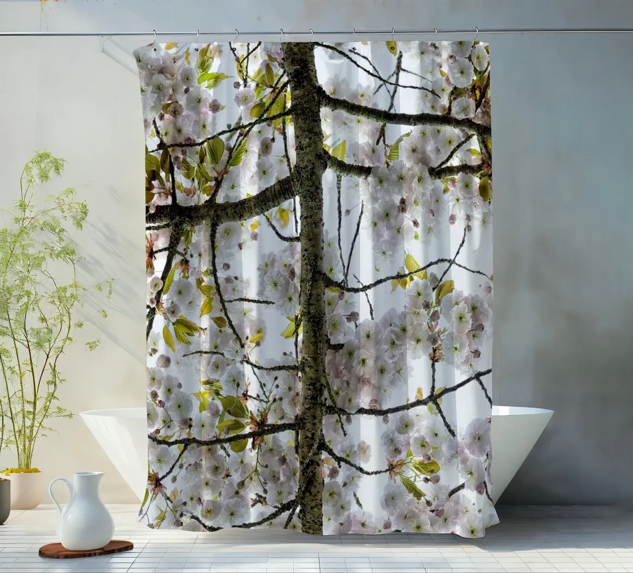 Underneath a Blossoming Tree tenda da doccia da Curious Collections by Marielle Leenders