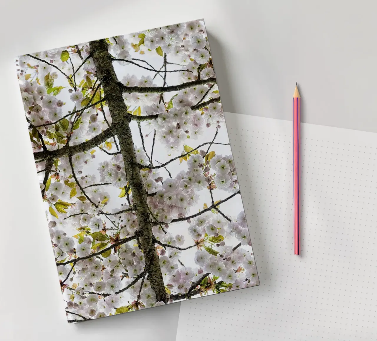 Underneath a Blossoming Tree notebook by Curious Collections by Marielle Leenders