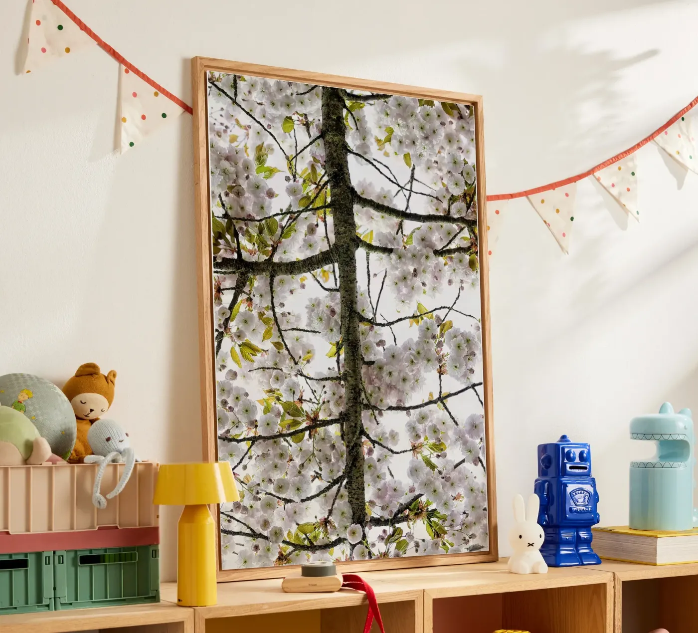 Underneath a Blossoming Tree acrylic glass by Curious Collections by Marielle Leenders