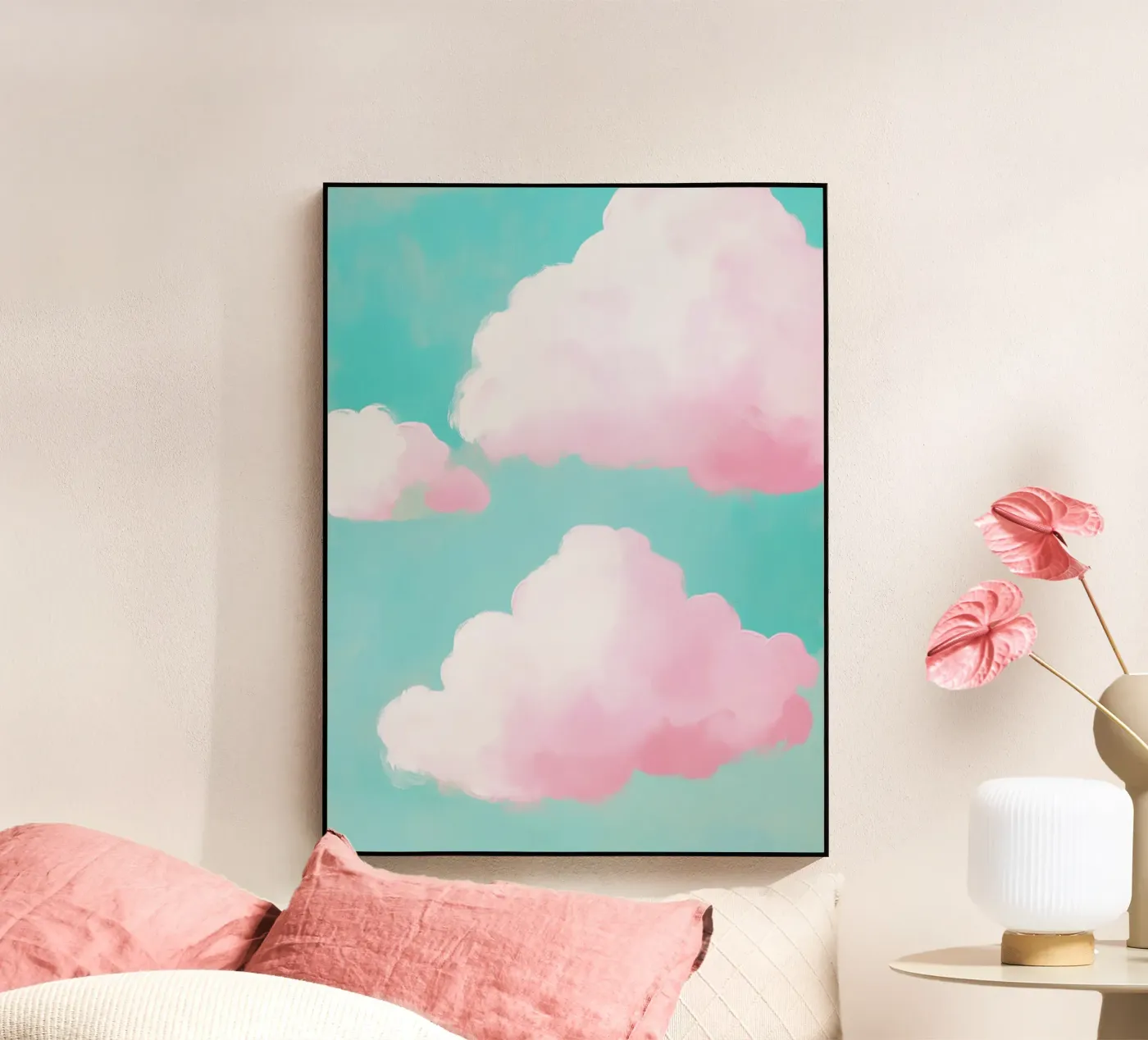 Dreamlike pink clouds plexiglass da Carinaprint