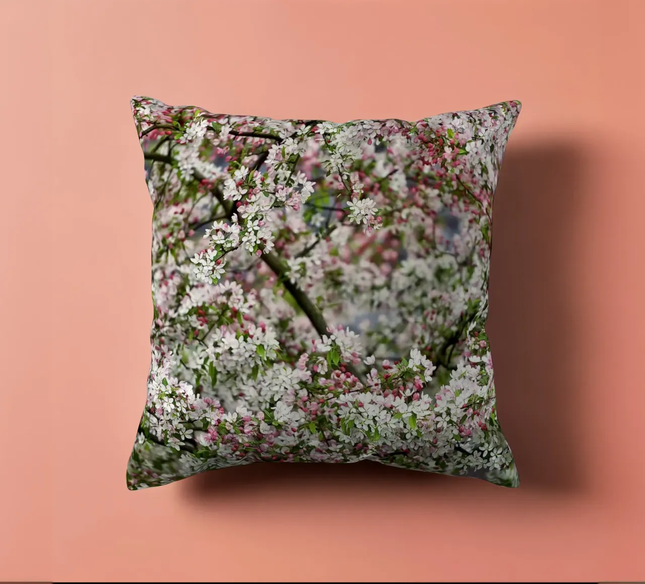 Delicate Blossoms – The Beauty of Soft Spring Blooms cuscino da Curious Collections by Marielle Leenders
