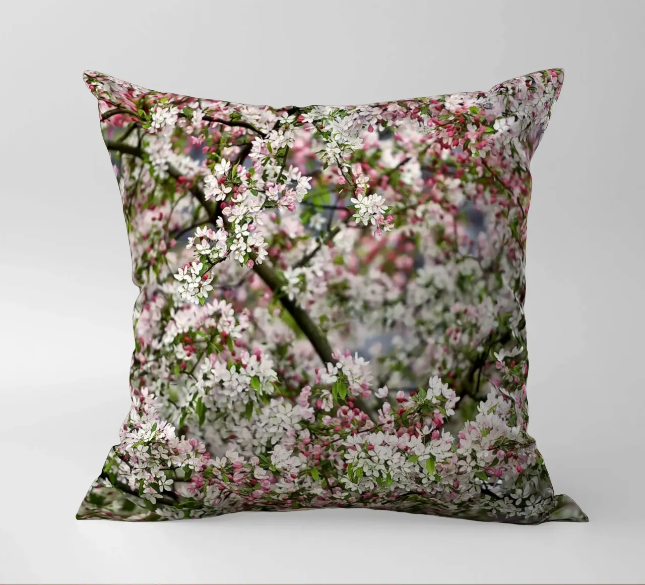 Delicate Blossoms – The Beauty of Soft Spring Blooms cuscino da Curious Collections by Marielle Leenders
