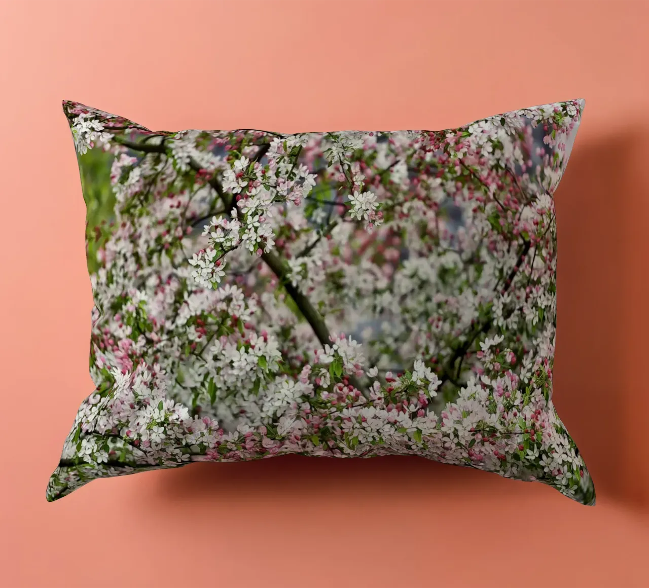 Delicate Blossoms – The Beauty of Soft Spring Blooms cuscino da Curious Collections by Marielle Leenders