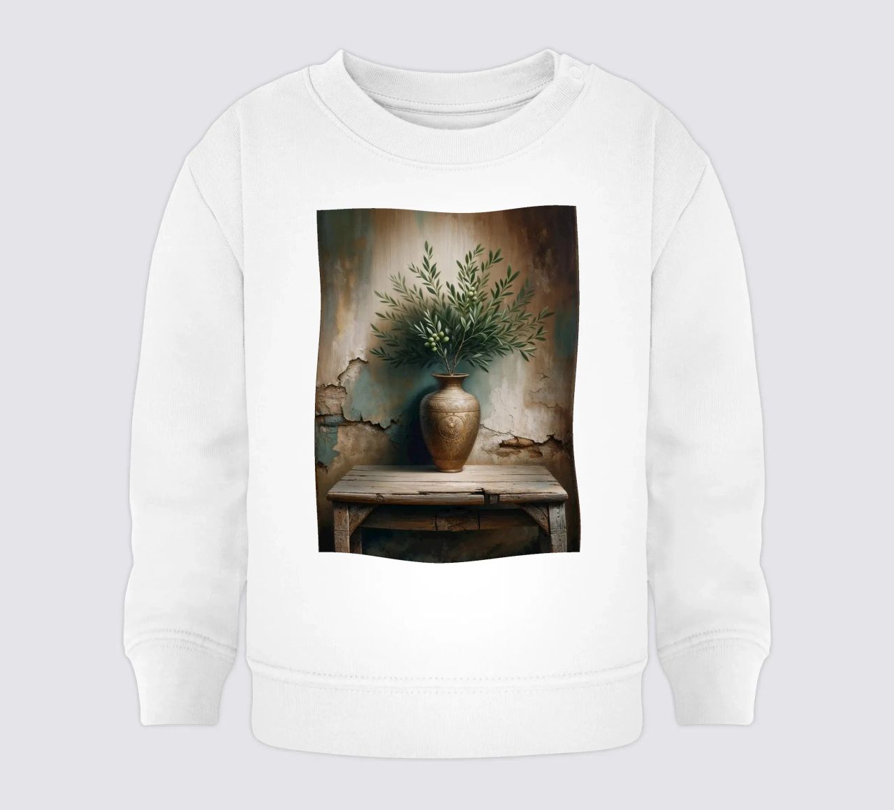 Ramo d'ulivo in vaso felpa neonato da VintageBotanics