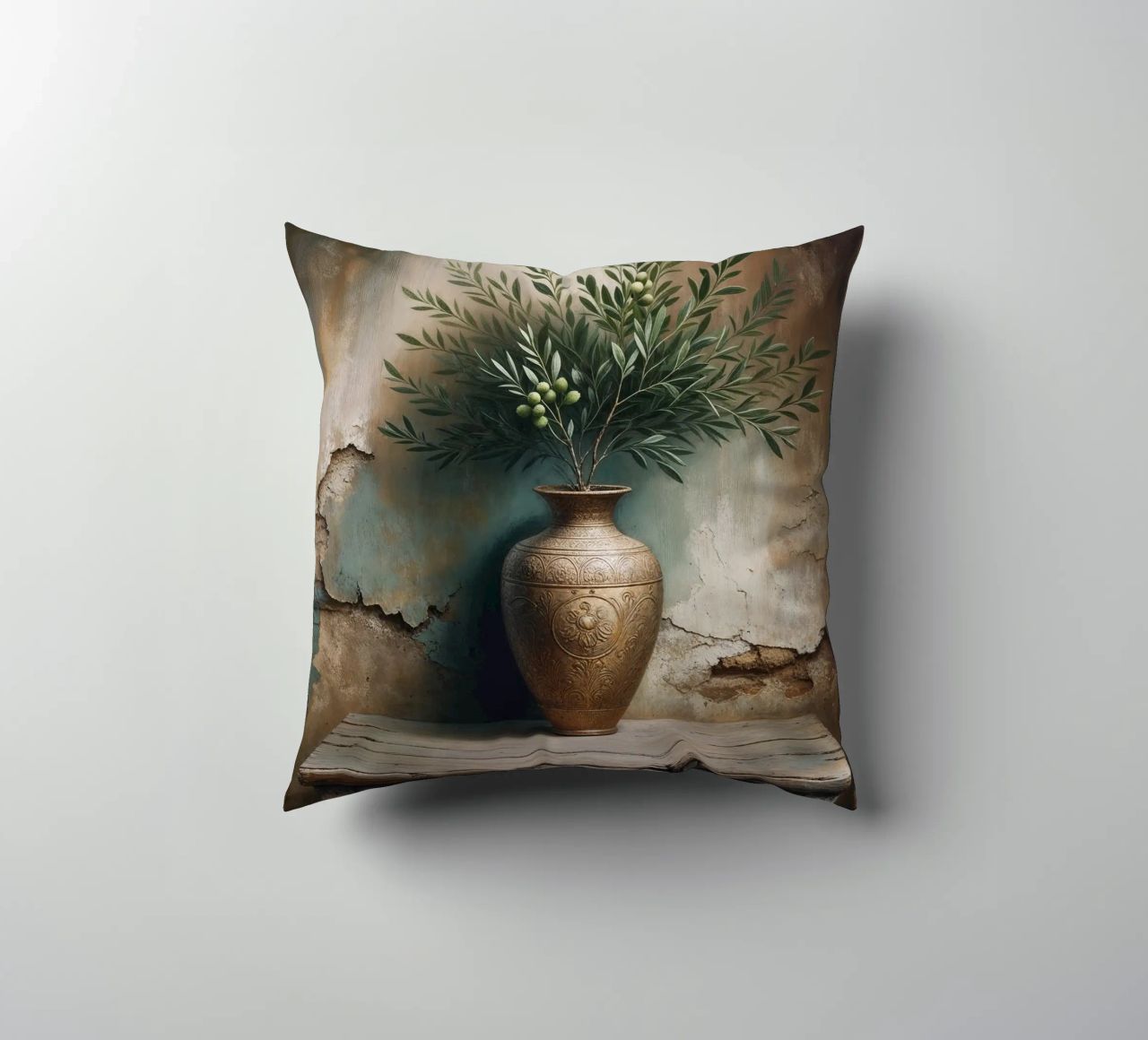 Ramo d'ulivo in vaso cuscino da VintageBotanics